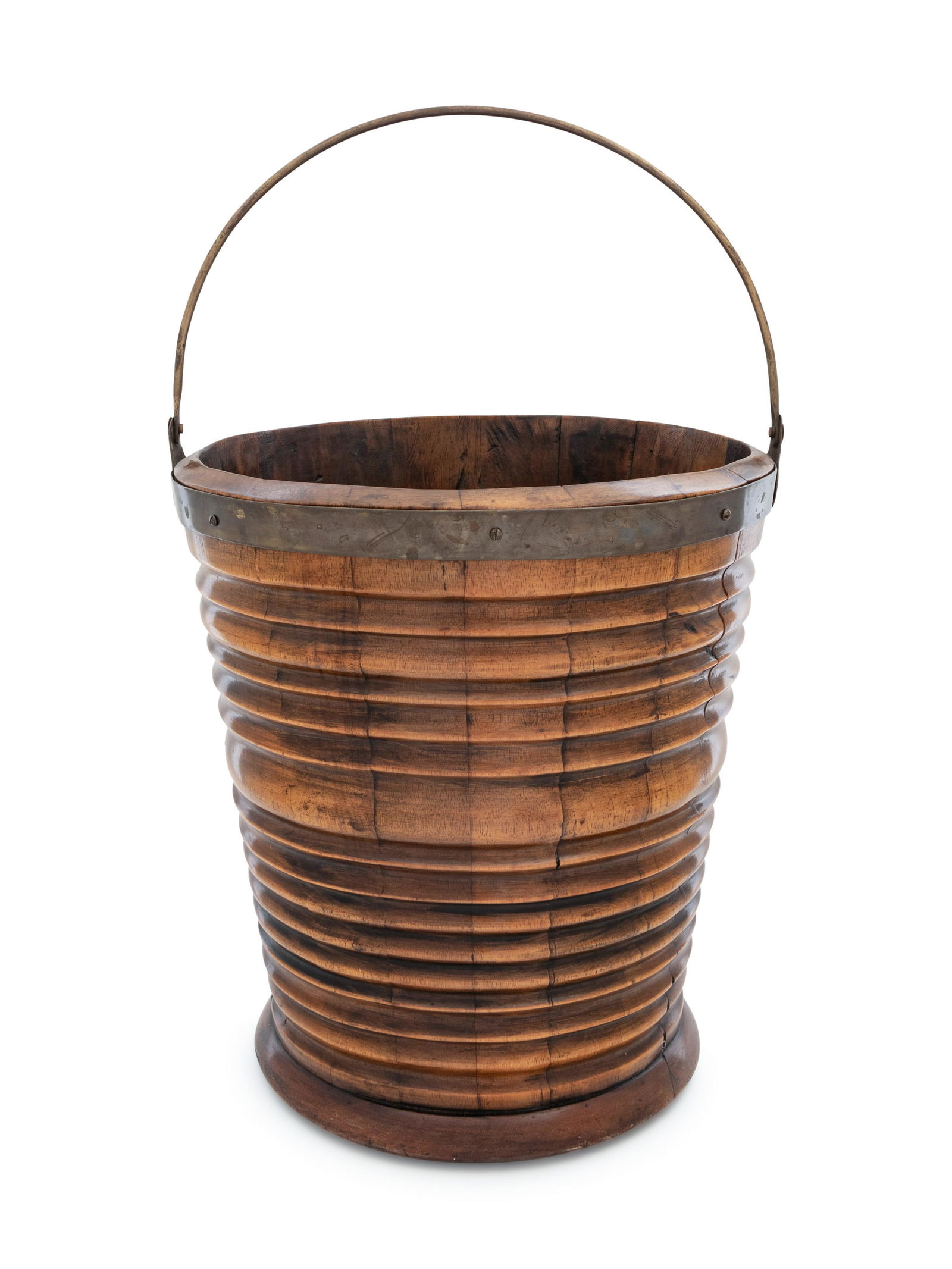 A George III Brass Banded Peat Bucket (1 of 2)