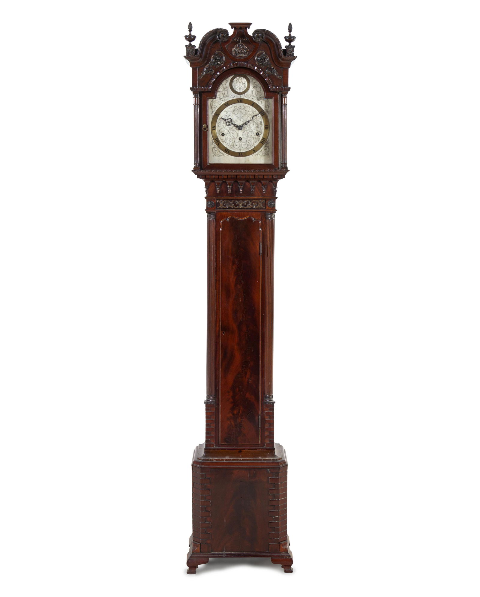 An Edwardian Mahogany Grandmother Clock (1 of 2)