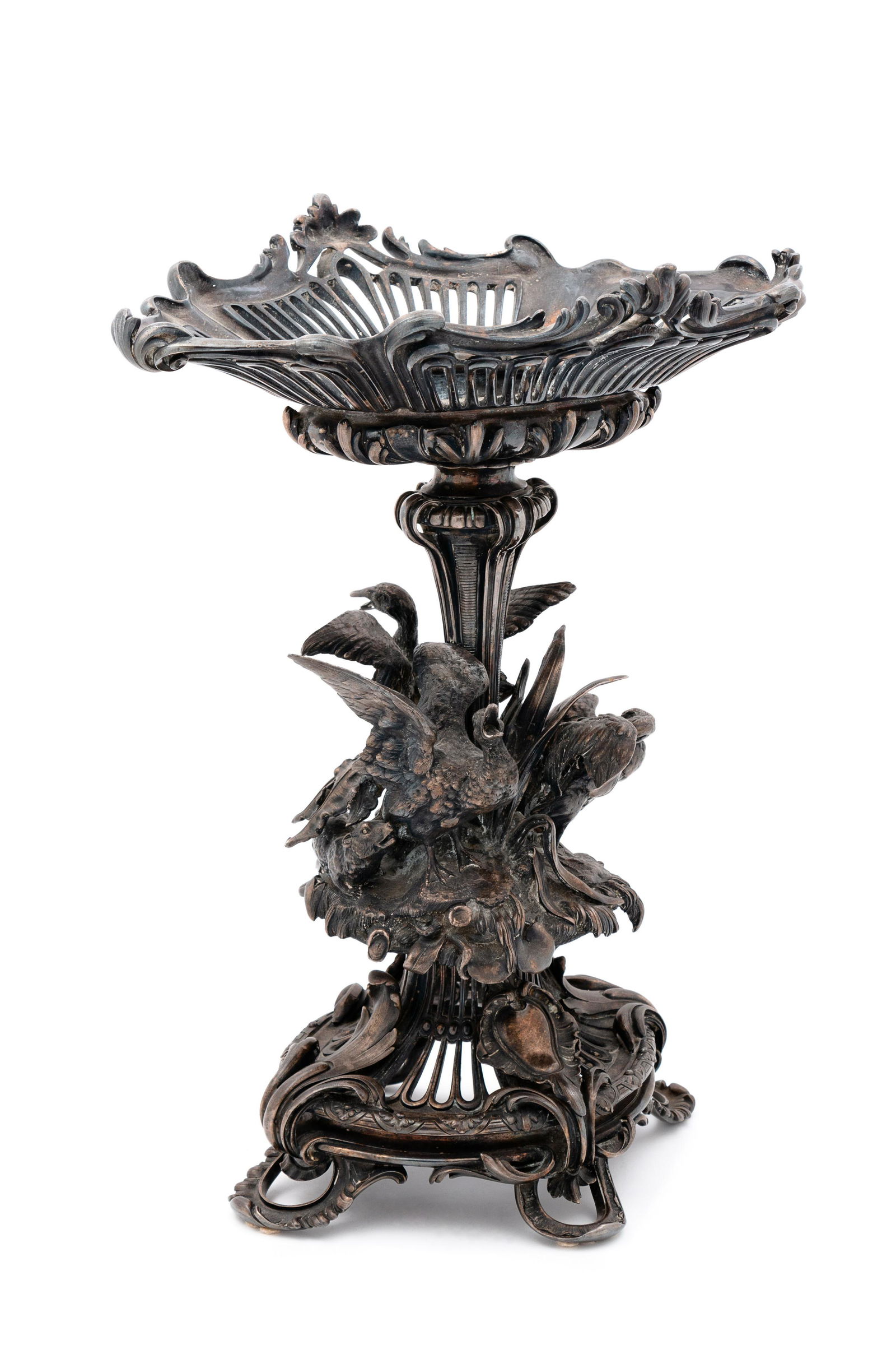 A Christofle Silvered Bronze Figural Centerpiece (1 of 3)