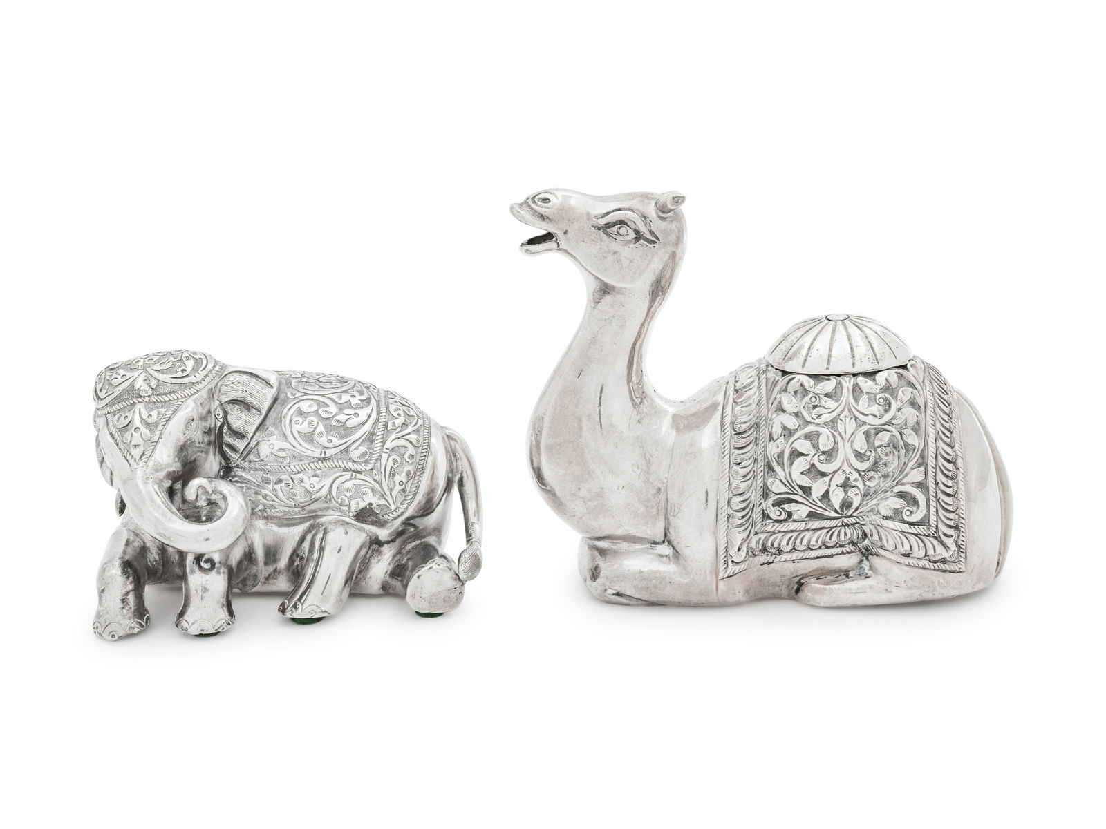 Two Southeast Asian Silver Zoomorphic Table Articles (1 of 2)