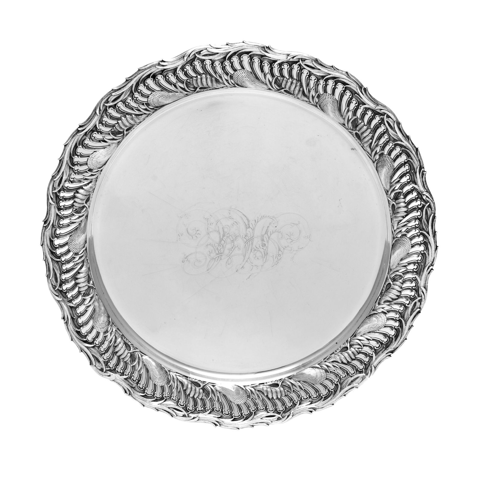 An American Silver Oyster Tray (1 of 2)