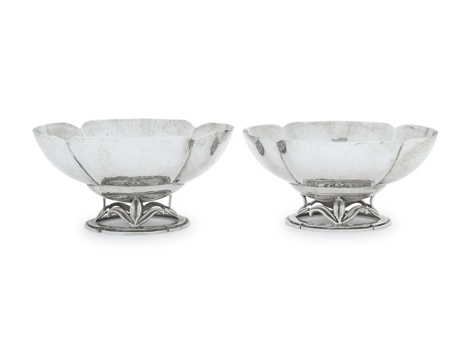A Pair of American Arts & Crafts Silver Sugar Bowls (1 of 3)