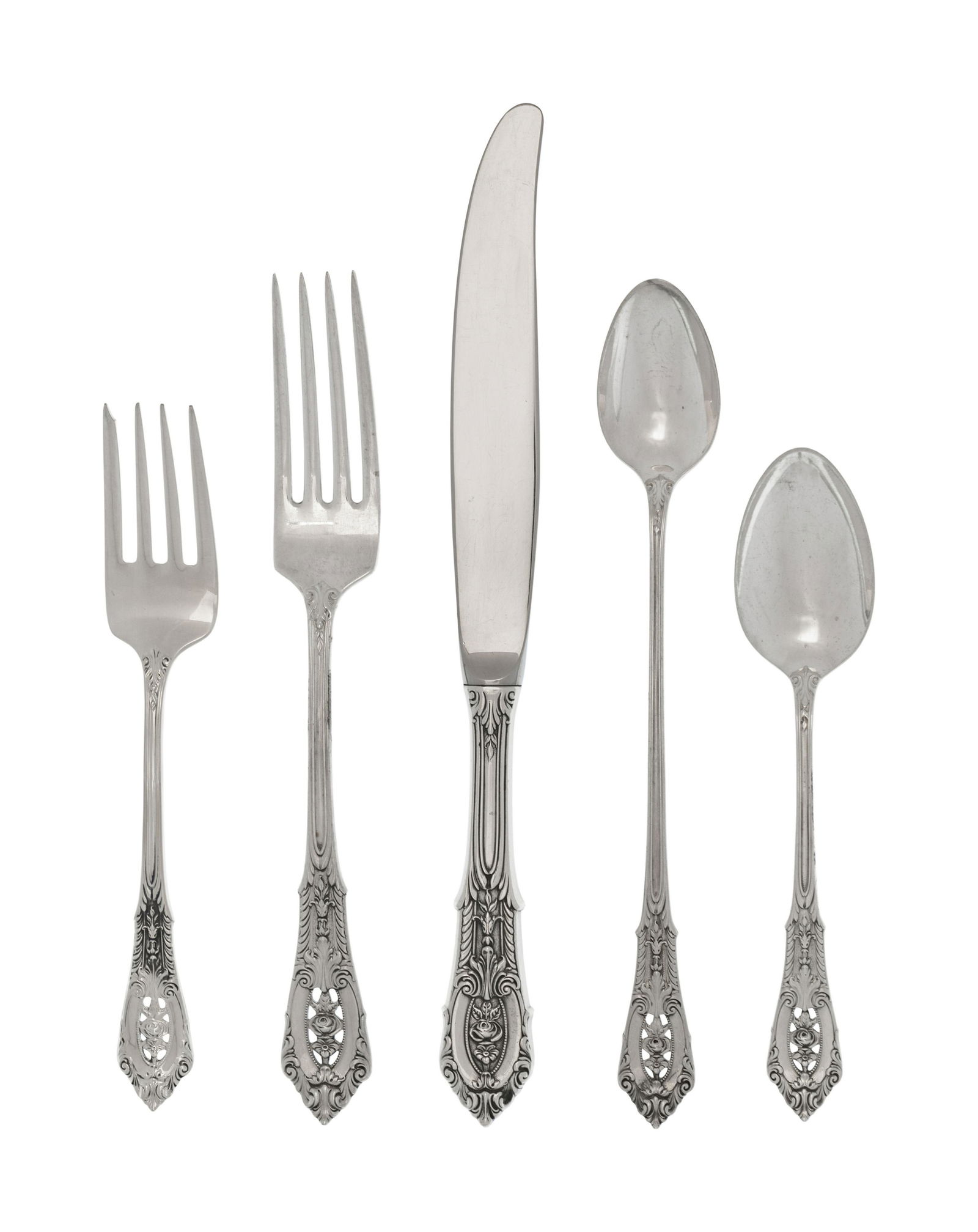 An American Silver Flatware Service (1 of 2)