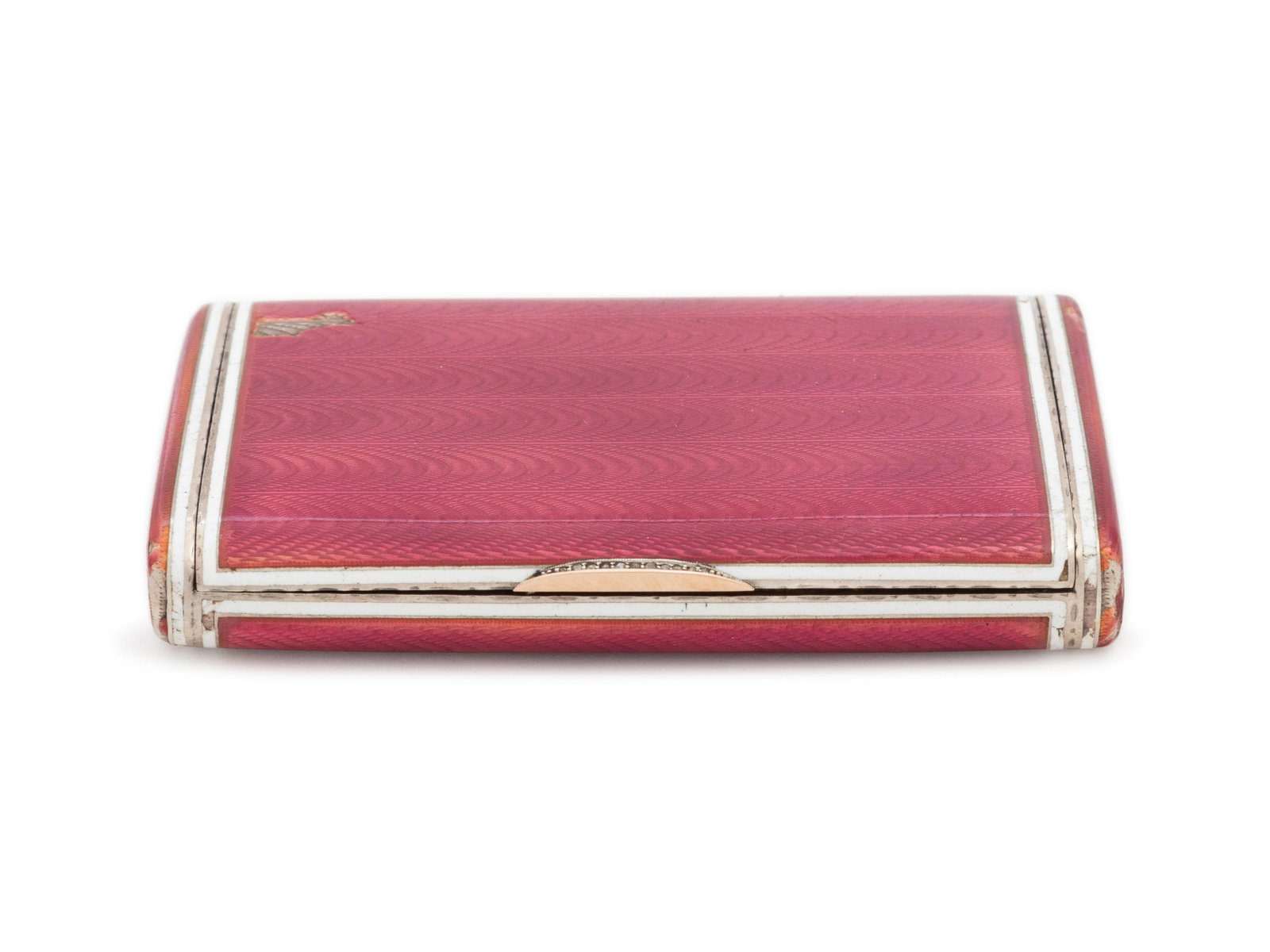 A Russian Silver, Guilloche Enameled and Diamond-Inset (1 of 6)