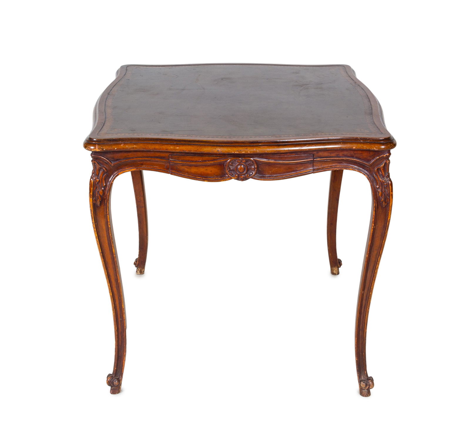 A Louis XV Style Game Table Height 30 x width 30 1/2 x (1 of 2)