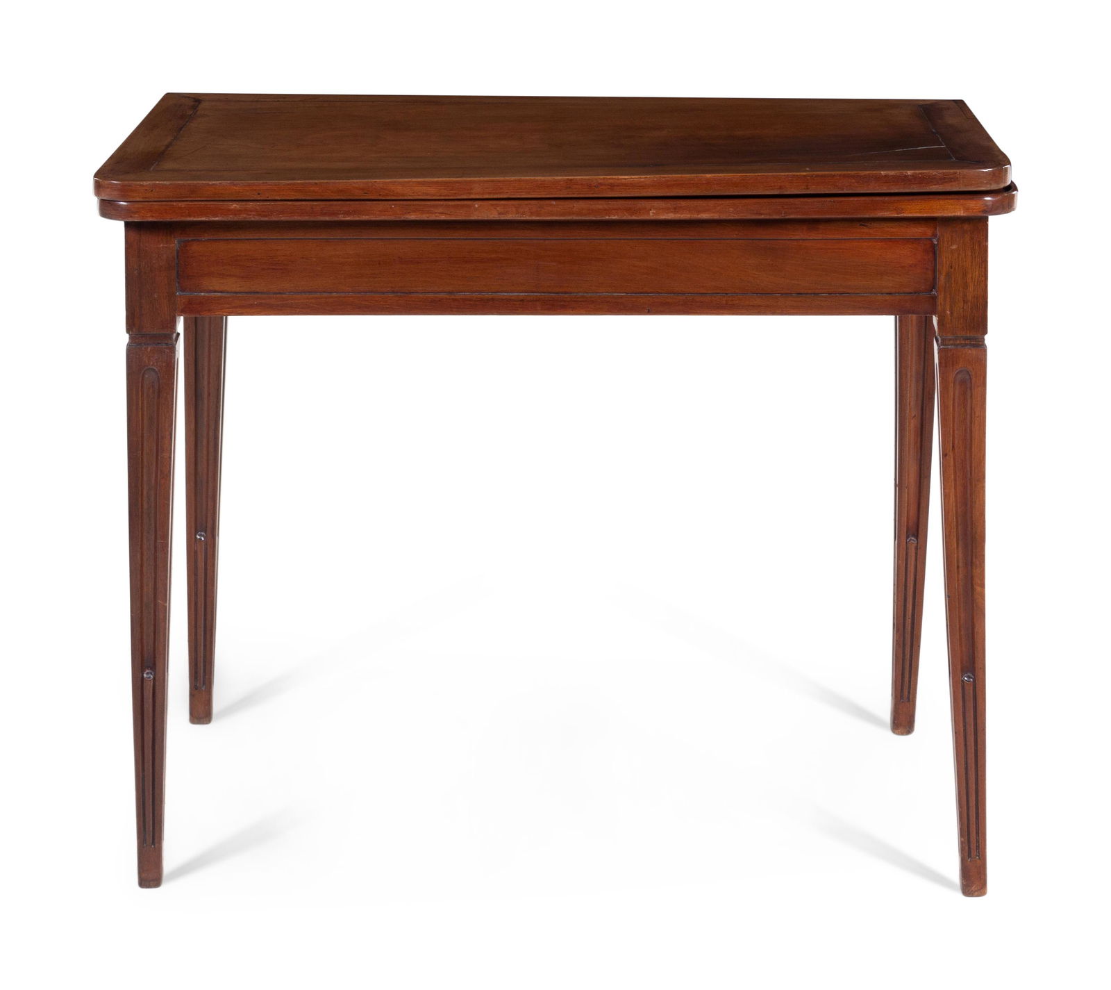 A French Walnut Flip-Top Table Height 28 x width 33 x (1 of 2)