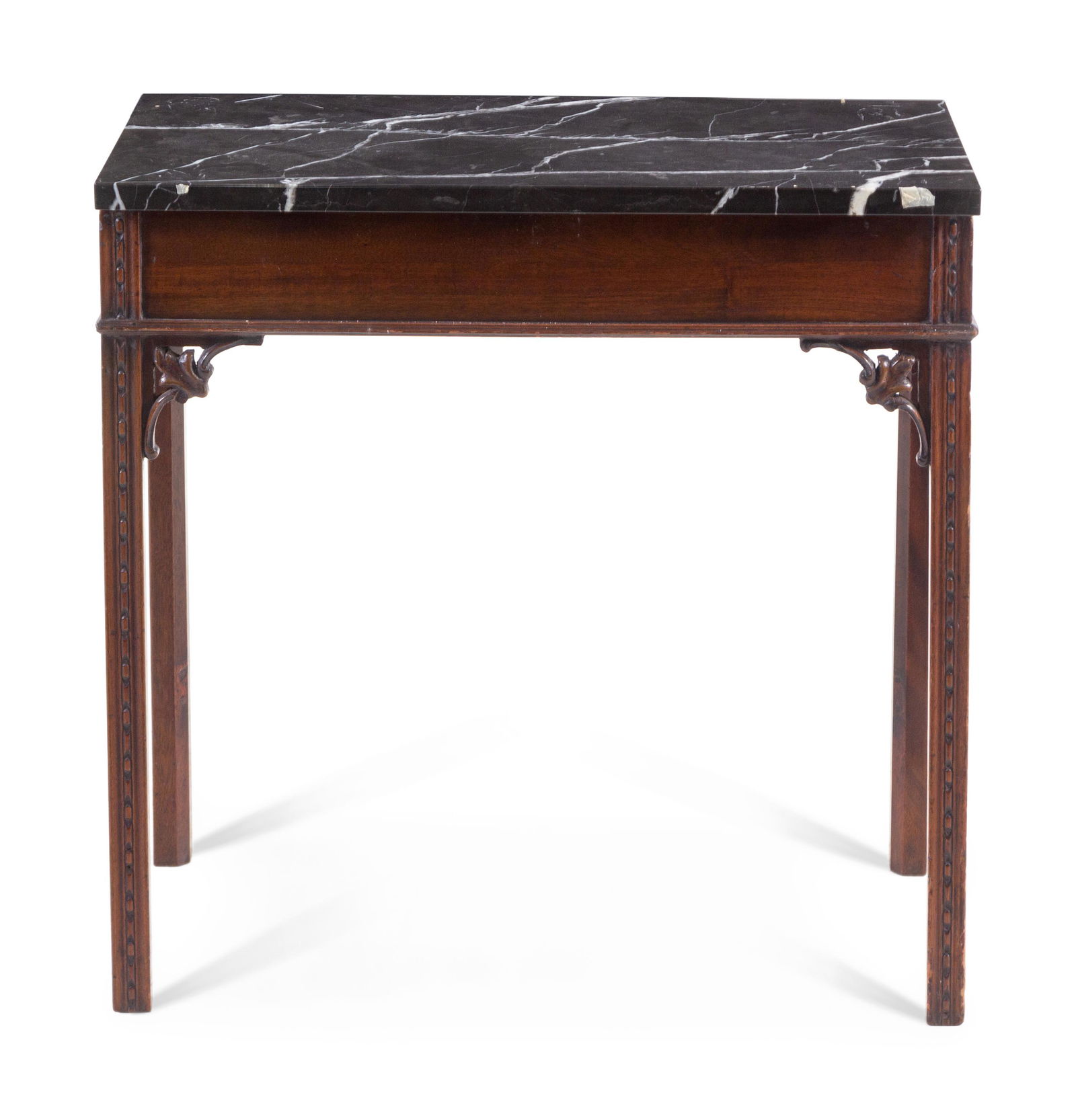A Chinese Chippendale Style Mahogany Table Height 28 x (1 of 2)