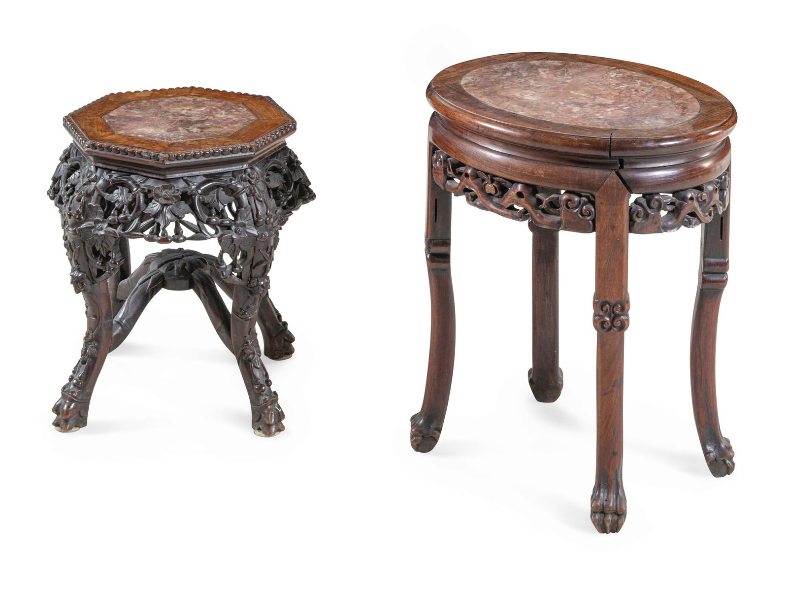 Two Chinese Hardwood Stands (1 of 2)