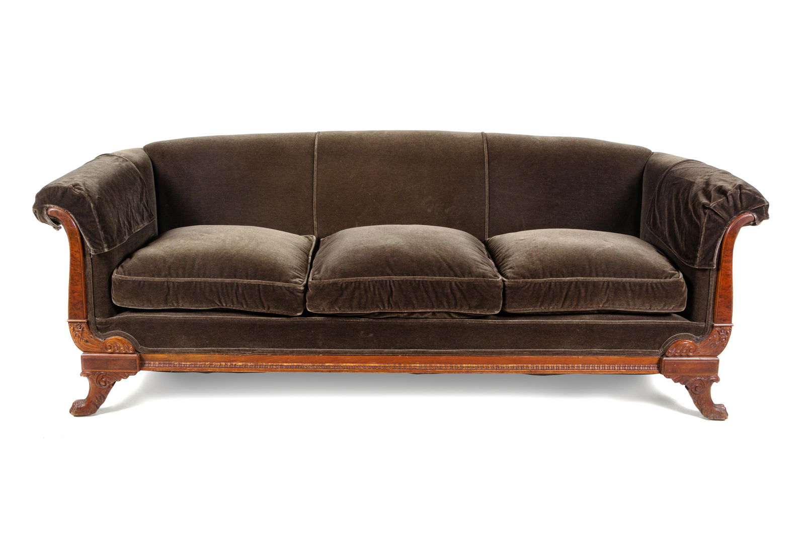 An American Classical Style Mohair Sofa (1 of 1)