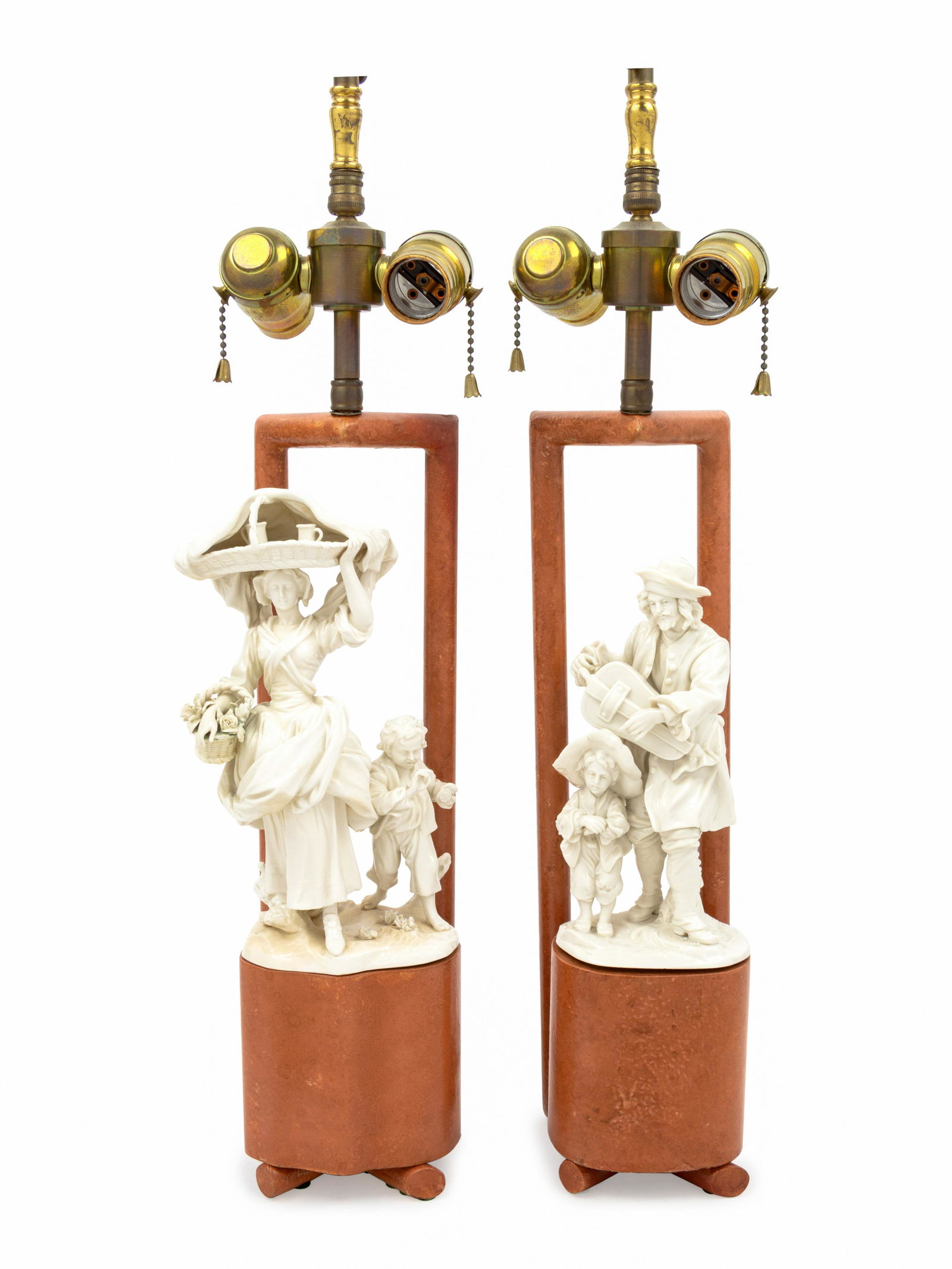 A Pair of Continental Blanc-de-Chine Porcelain Figures (1 of 1)