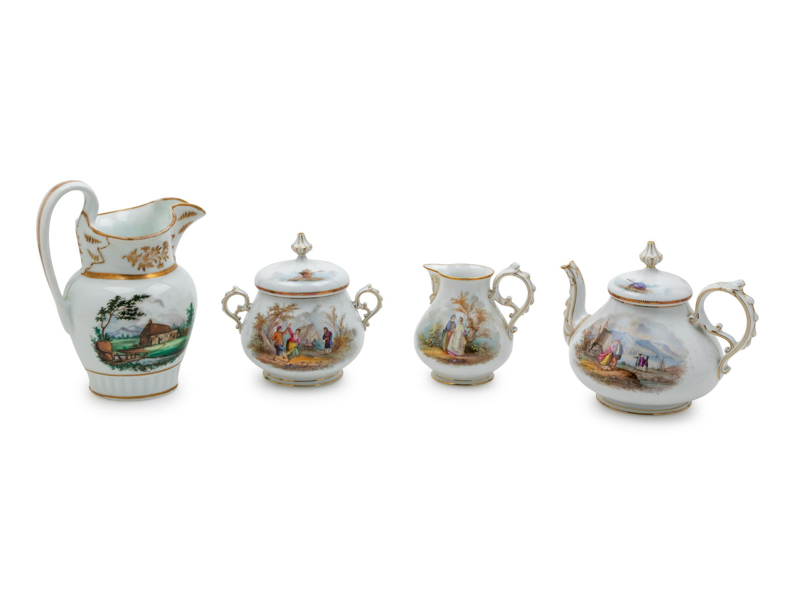 A Continental Assembled Porcelain Tea Service (1 of 1)