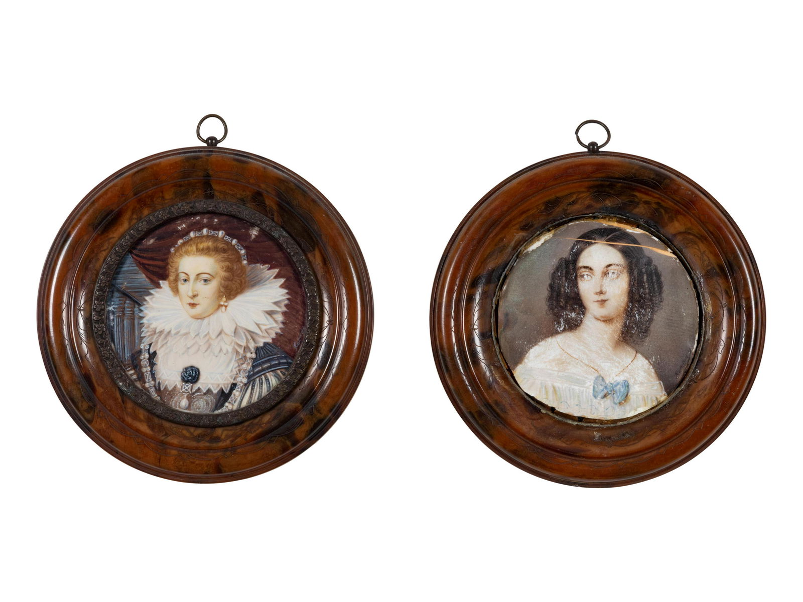 Two Continental Portrait Miniatures (1 of 1)