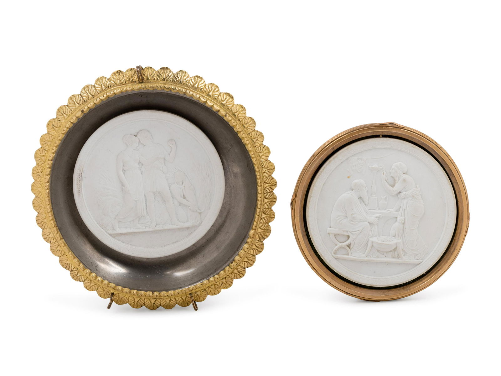 Two Parian Ware Roundels (1 of 1)