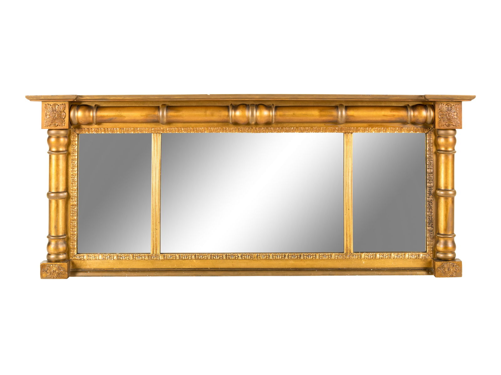 An American Giltwood Overmantel Mirror Height 23 1/2 x (1 of 1)