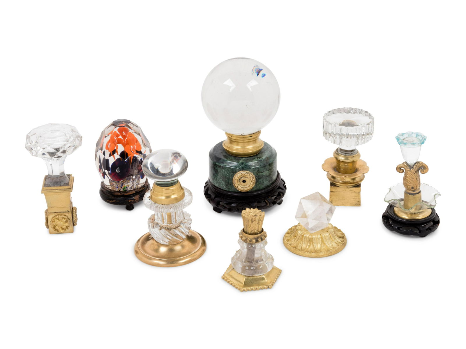 A Collection of Eight Glass Table Articles (1 of 1)