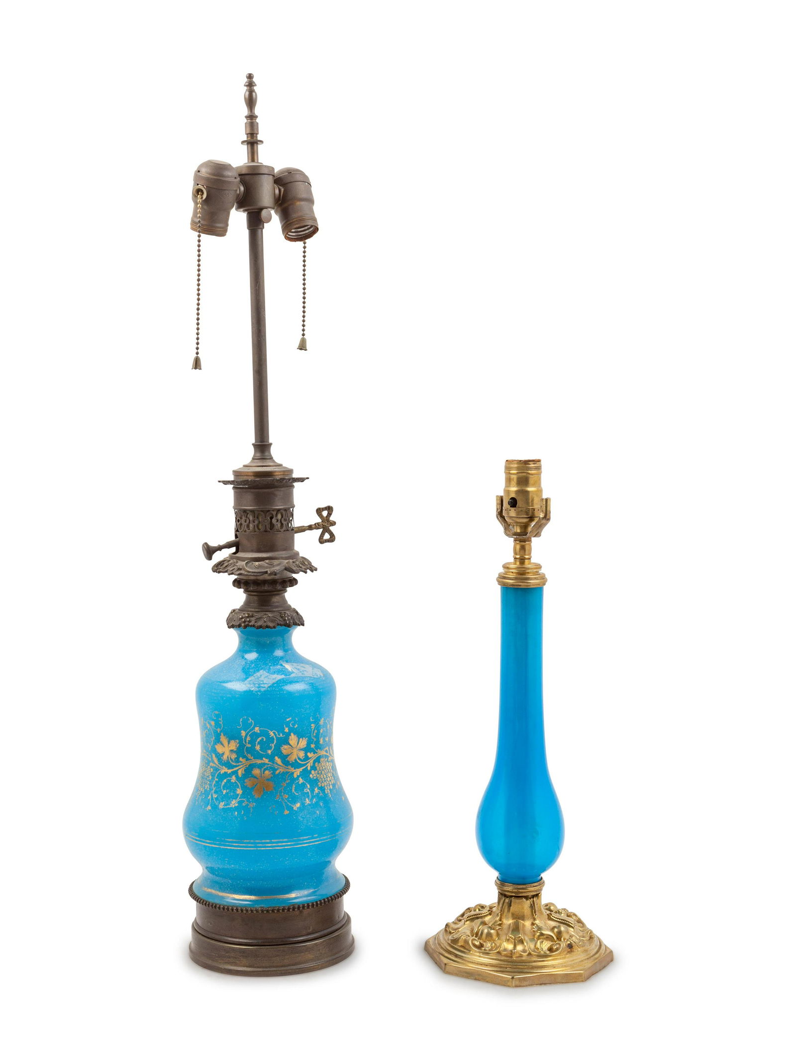 Two Opaline Glass Table Lamps (1 of 1)