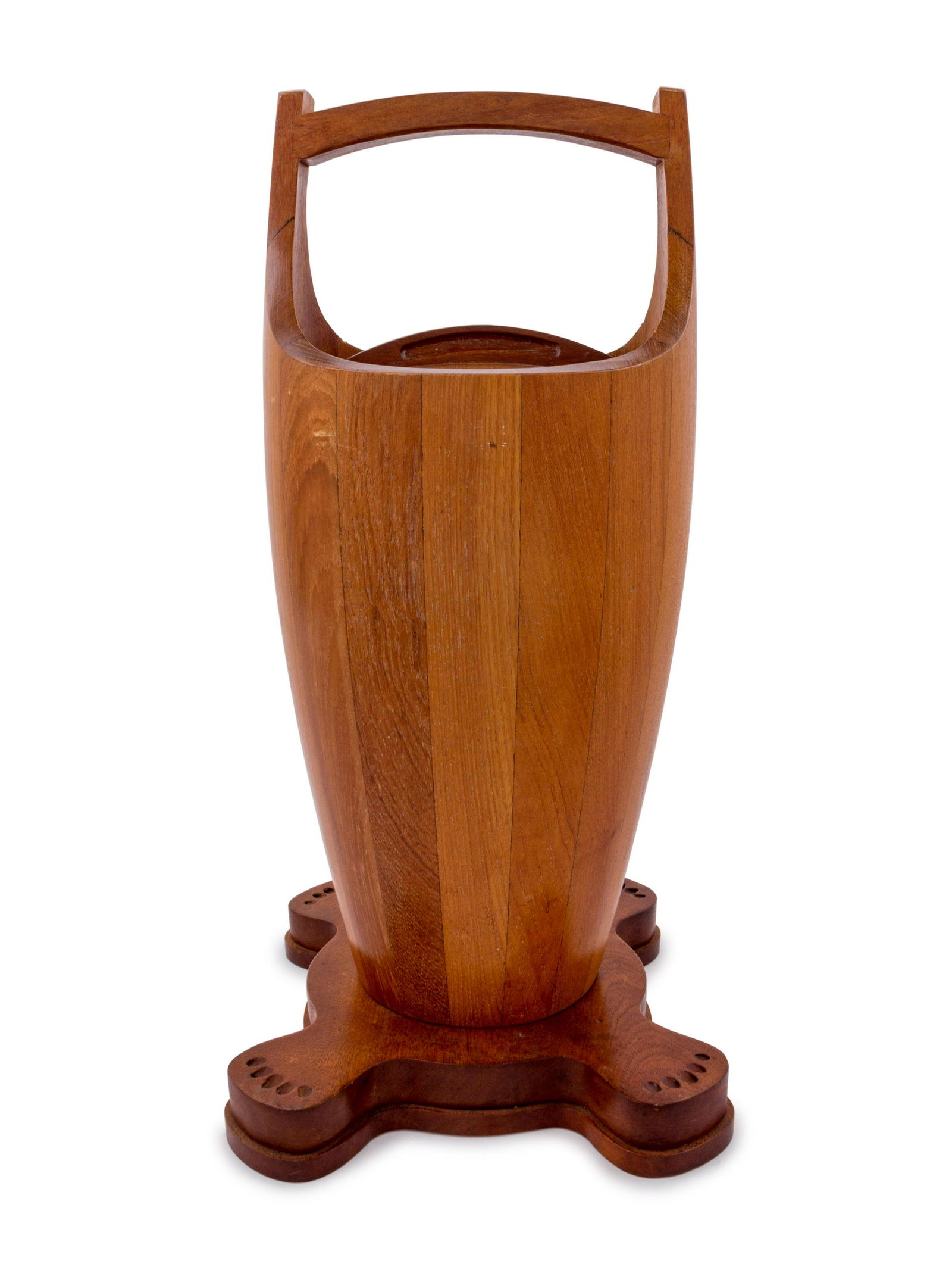 A Danish Teak Waste Pail and Stand (1 of 2)