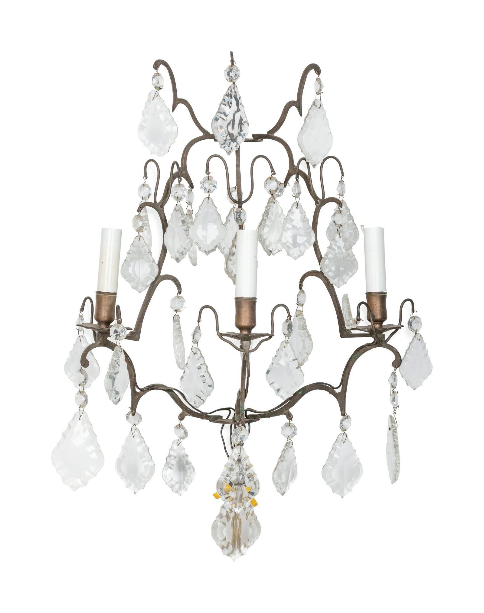 A Pair of Continental Three-Light Sconces (1 of 1)