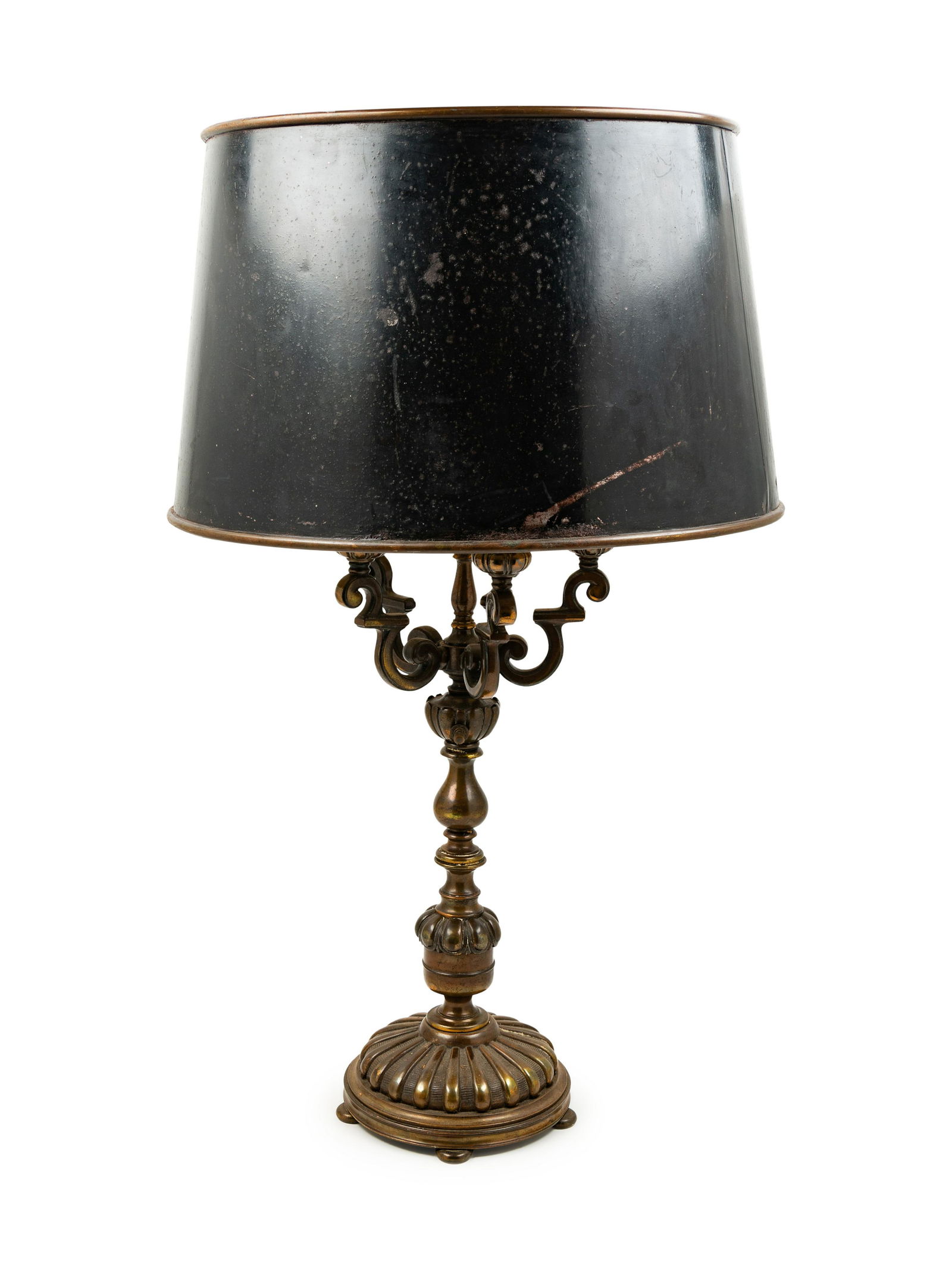 A Continental Bronze Table Lamp (1 of 2)