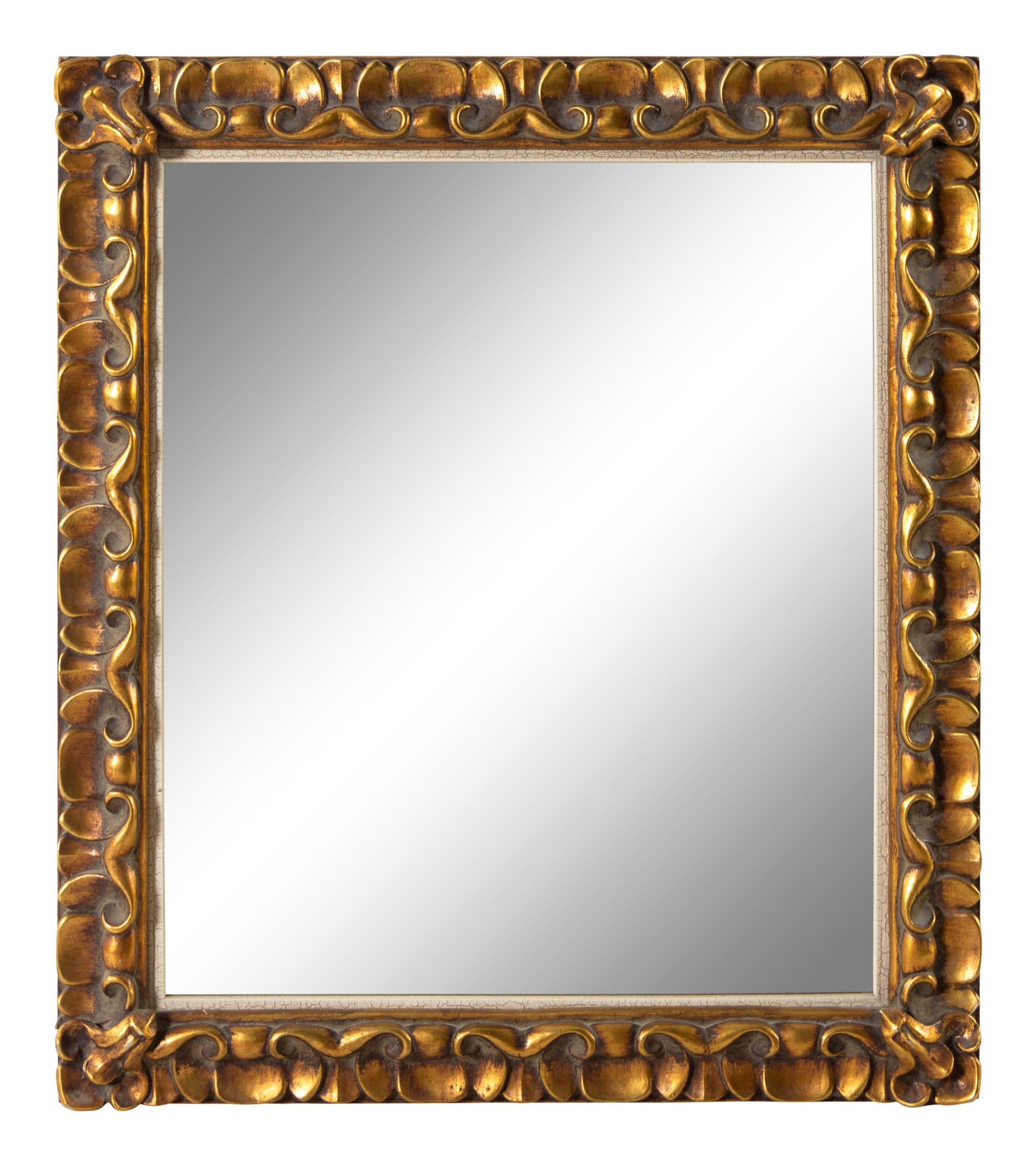 A Rococo Style Giltwood Mirror Height 34 1/2 x width 31 (1 of 1)