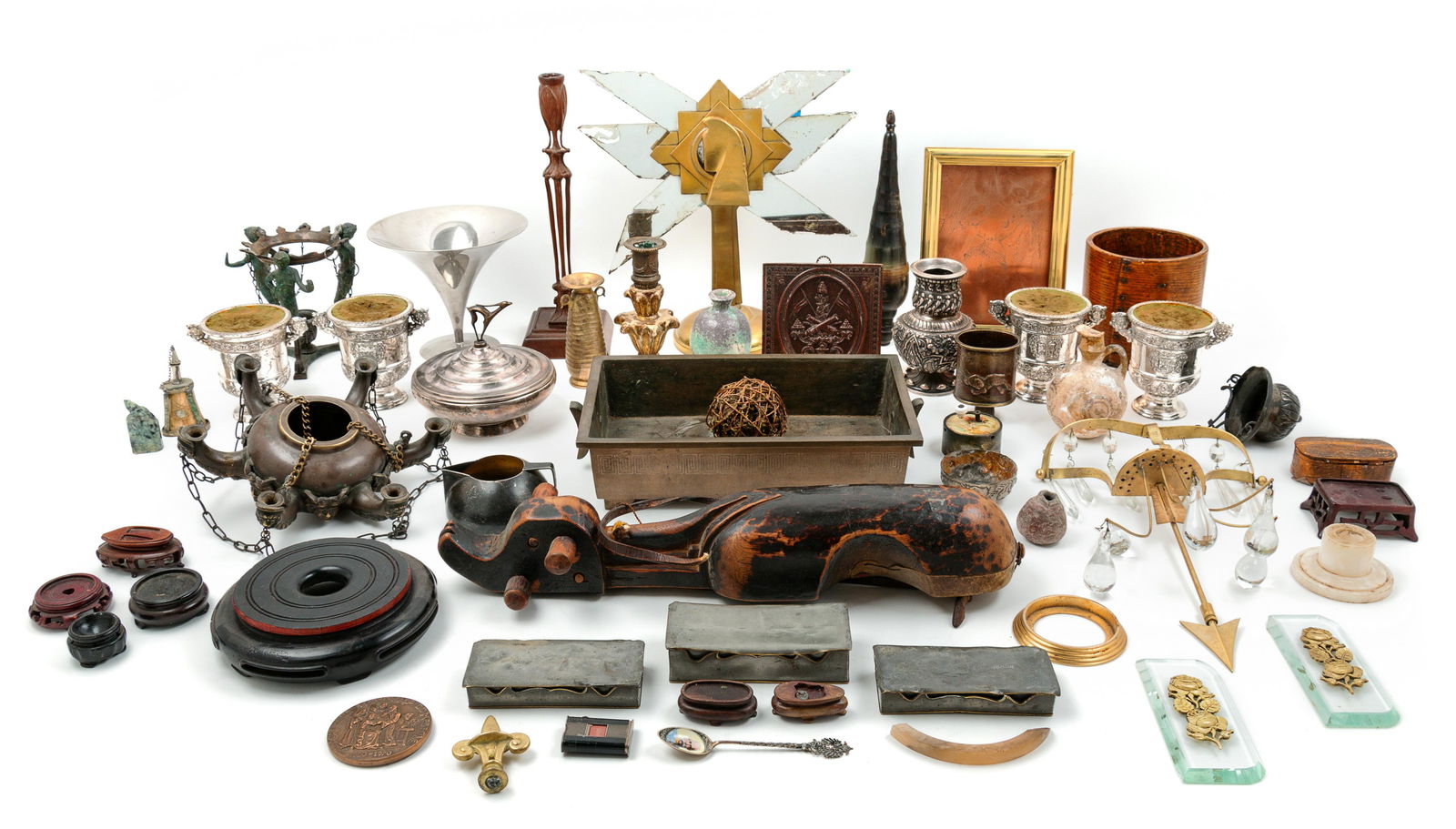 A Large Collection of Decorative Art Objects Height of (1 of 1)