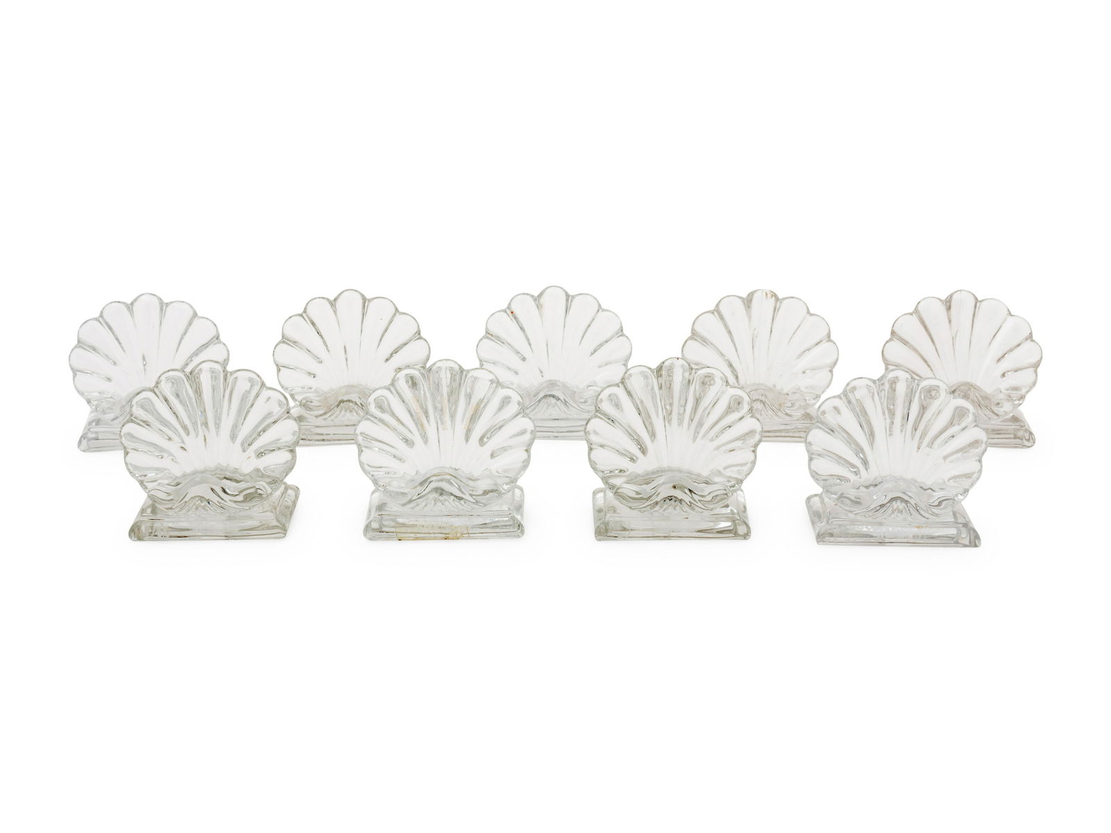 27 Baccarat Crystal Shell Motif Place Card Holders (1 of 4)