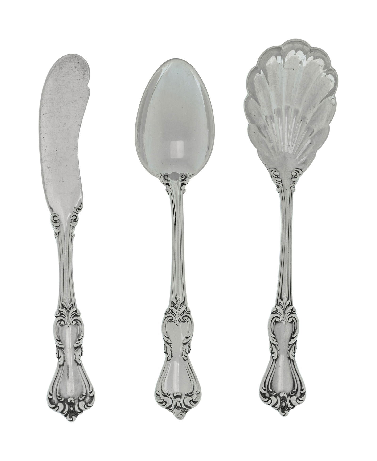 A Group of American Silver Flatware Articles Length of (1 of 2)