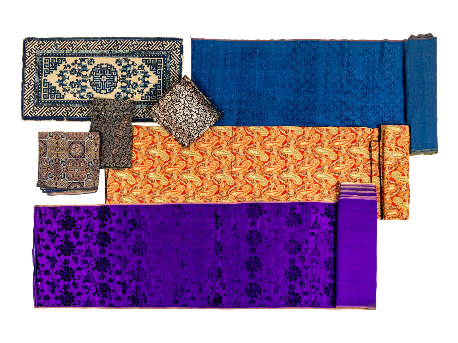 Fifteen Chinese and Southeast Asian Textiles Various (1 of 3)