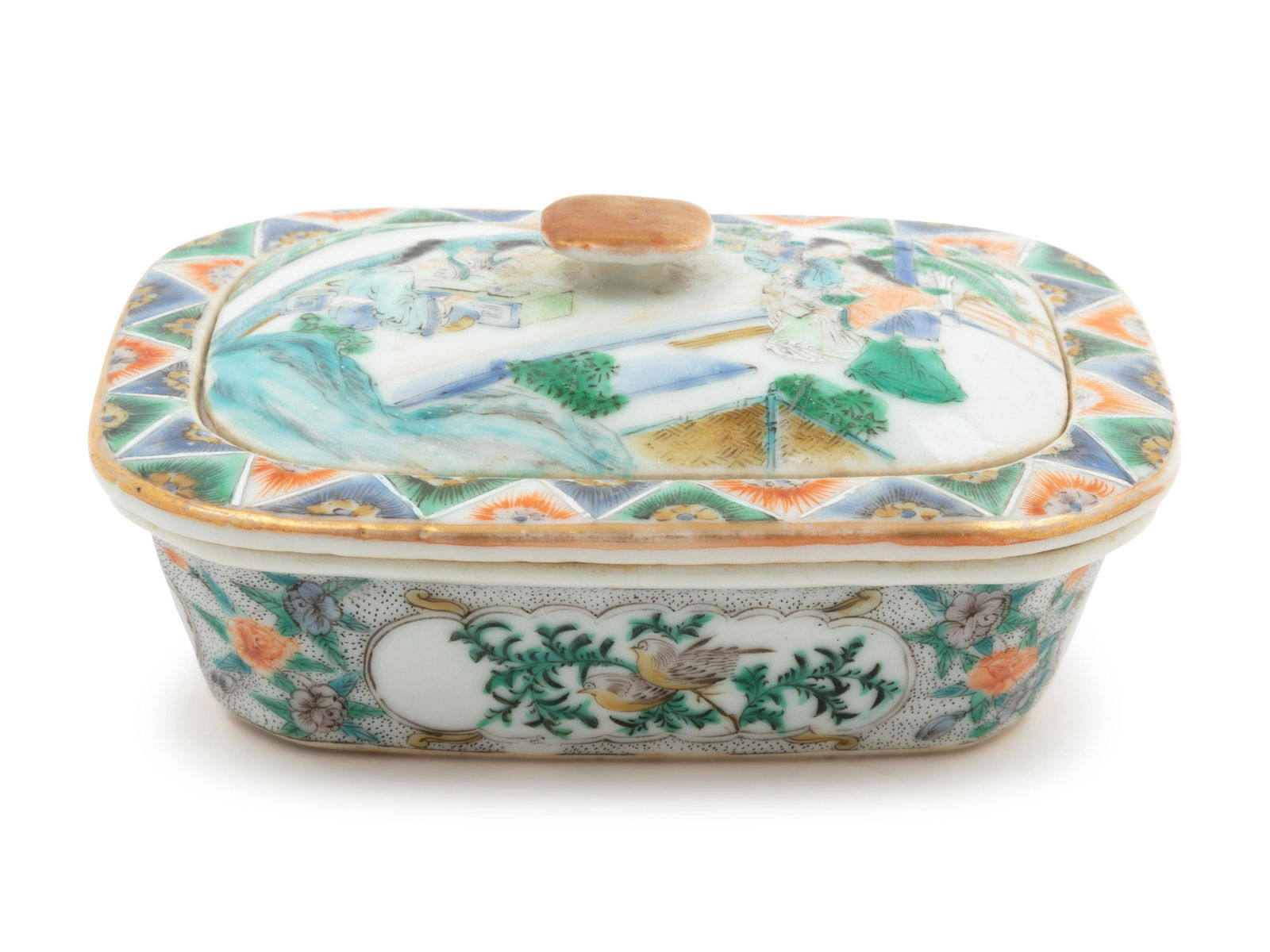 A Chinese Famille Verte Porcelain Soap Dish Height 1 (1 of 1)