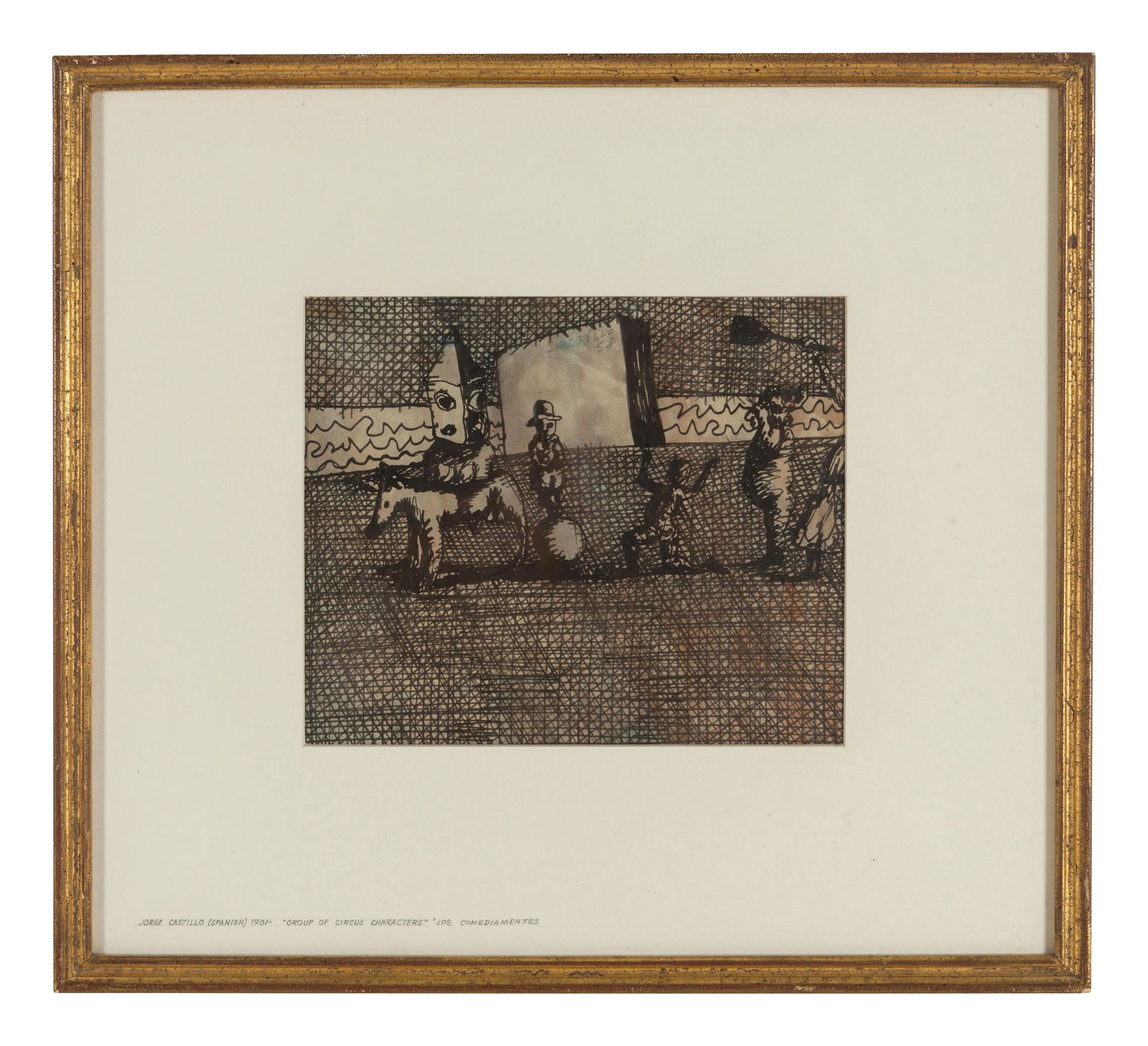 Jorge Castillo (Spanish, b. 1933) Group of Circus (1 of 3)