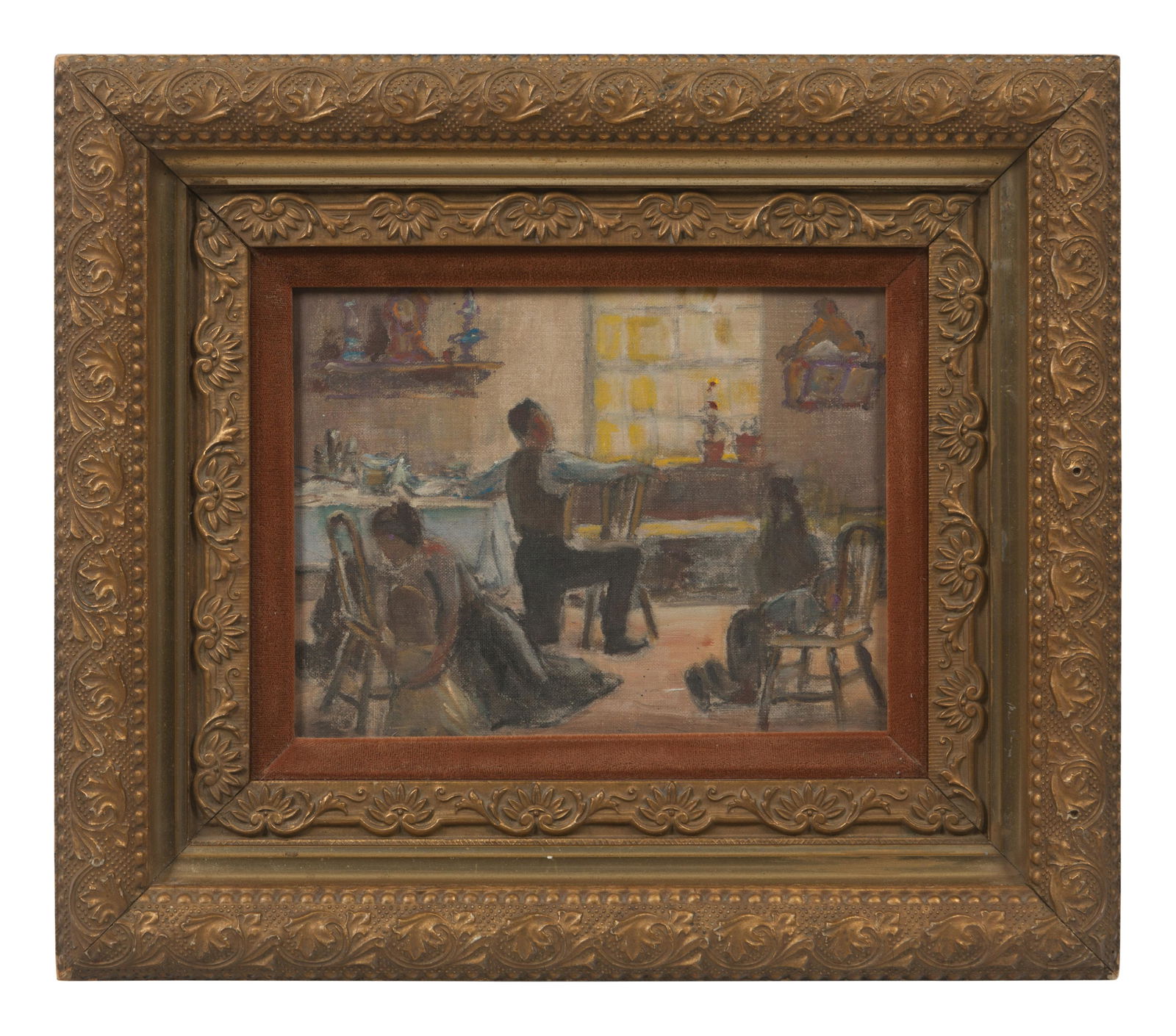 Carl Schmidt Interior Genre Scene (1 of 2)