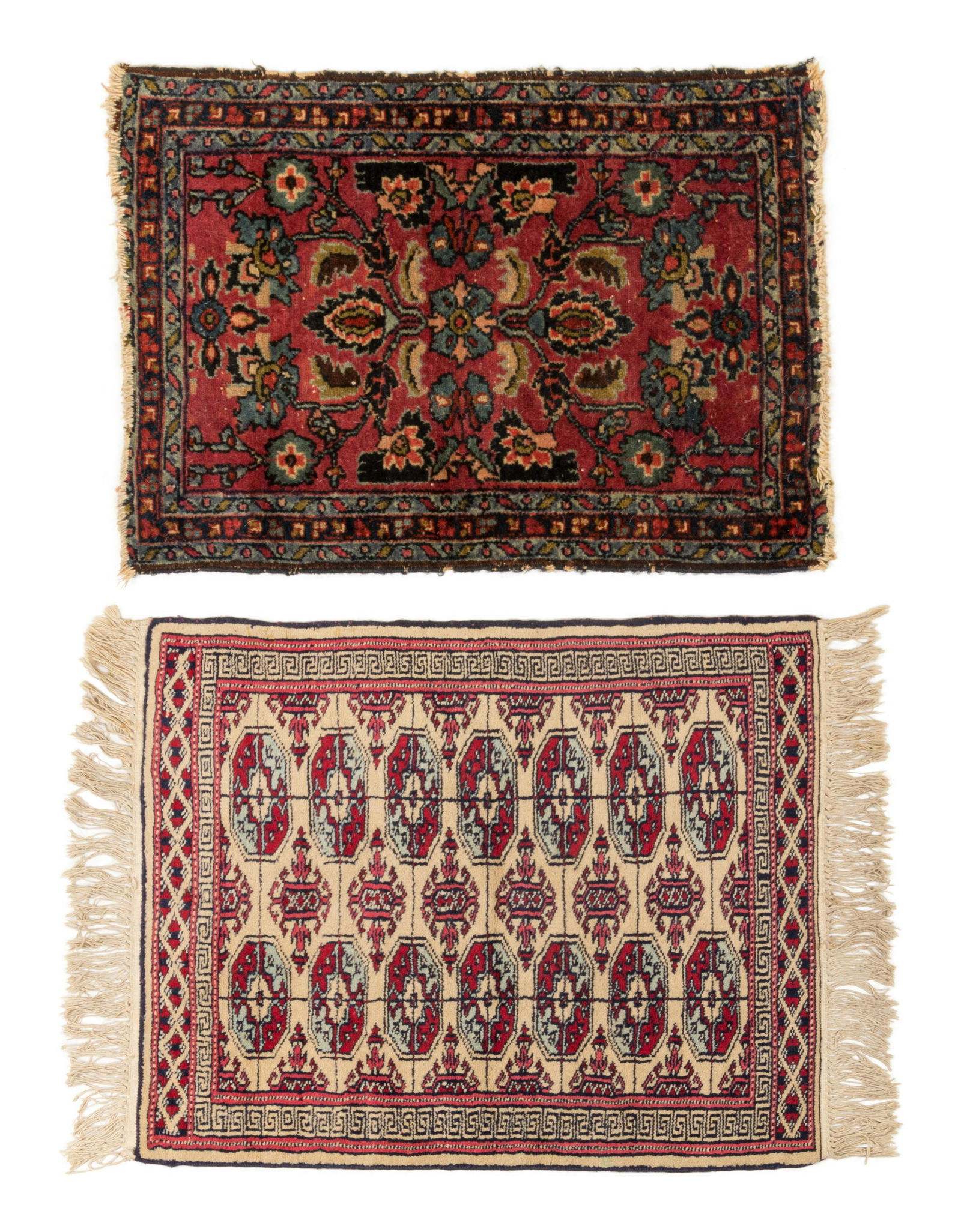 Two Persian Mats Larger 2 feet 2 inches x 2 feet 9 (1 of 1)