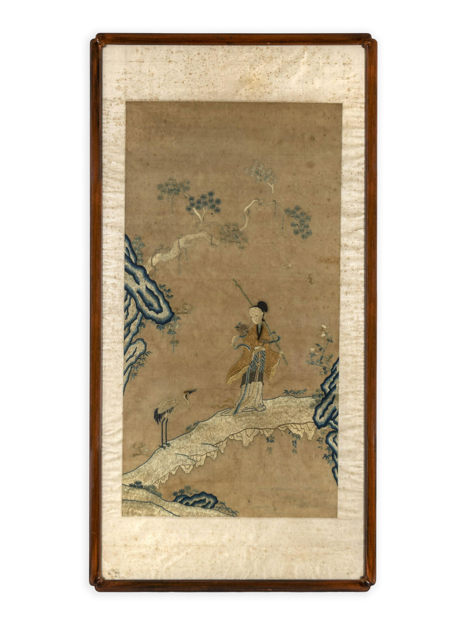 A Chinese Embroidered Silk Panel (1 of 1)