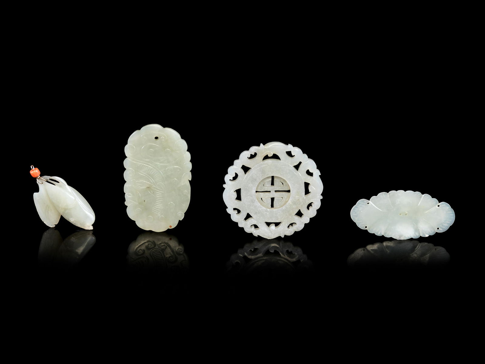 Four Pale Celadon Jade Articles (1 of 1)