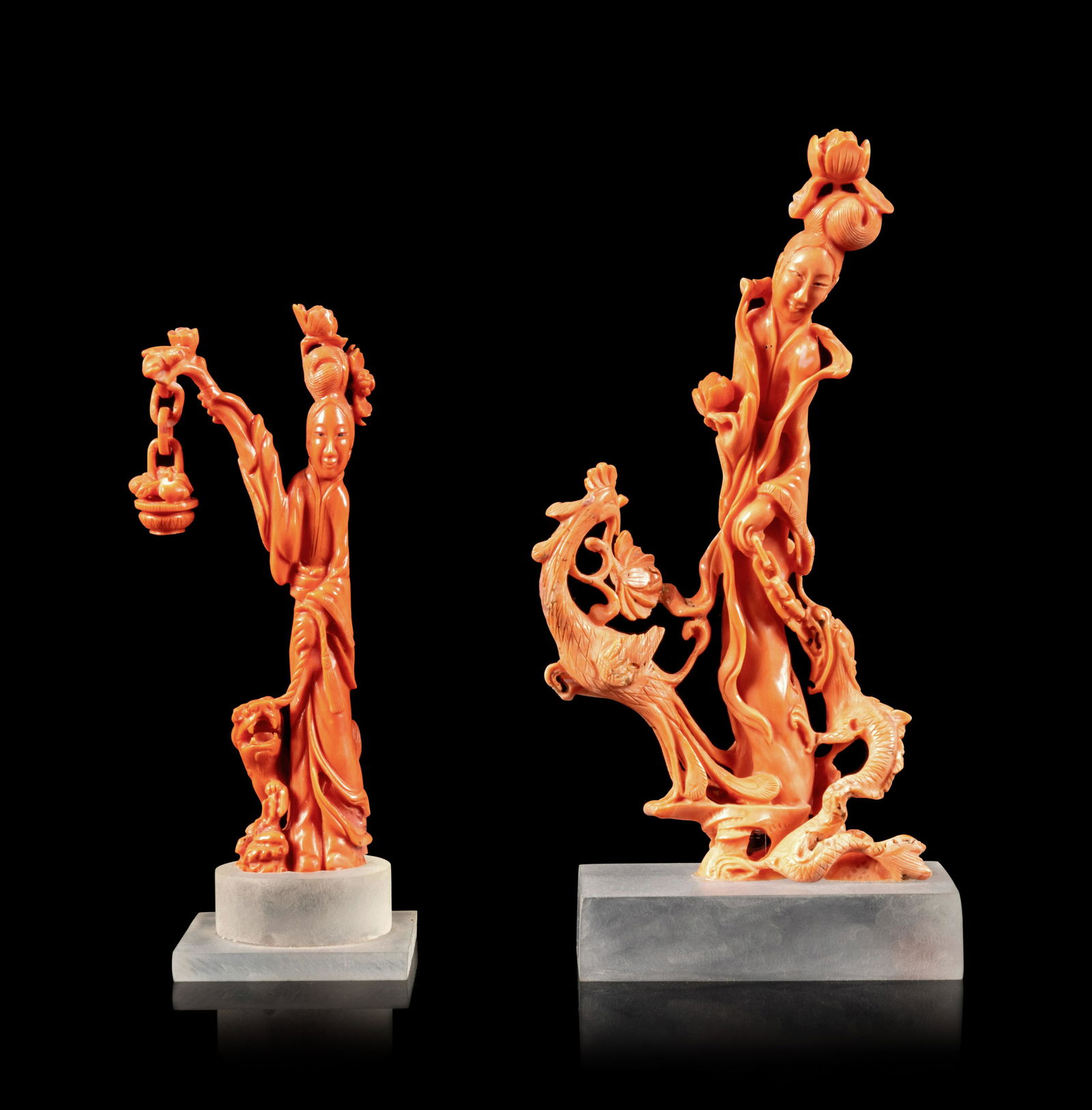 Two Carved Coral Lady (1 of 3)