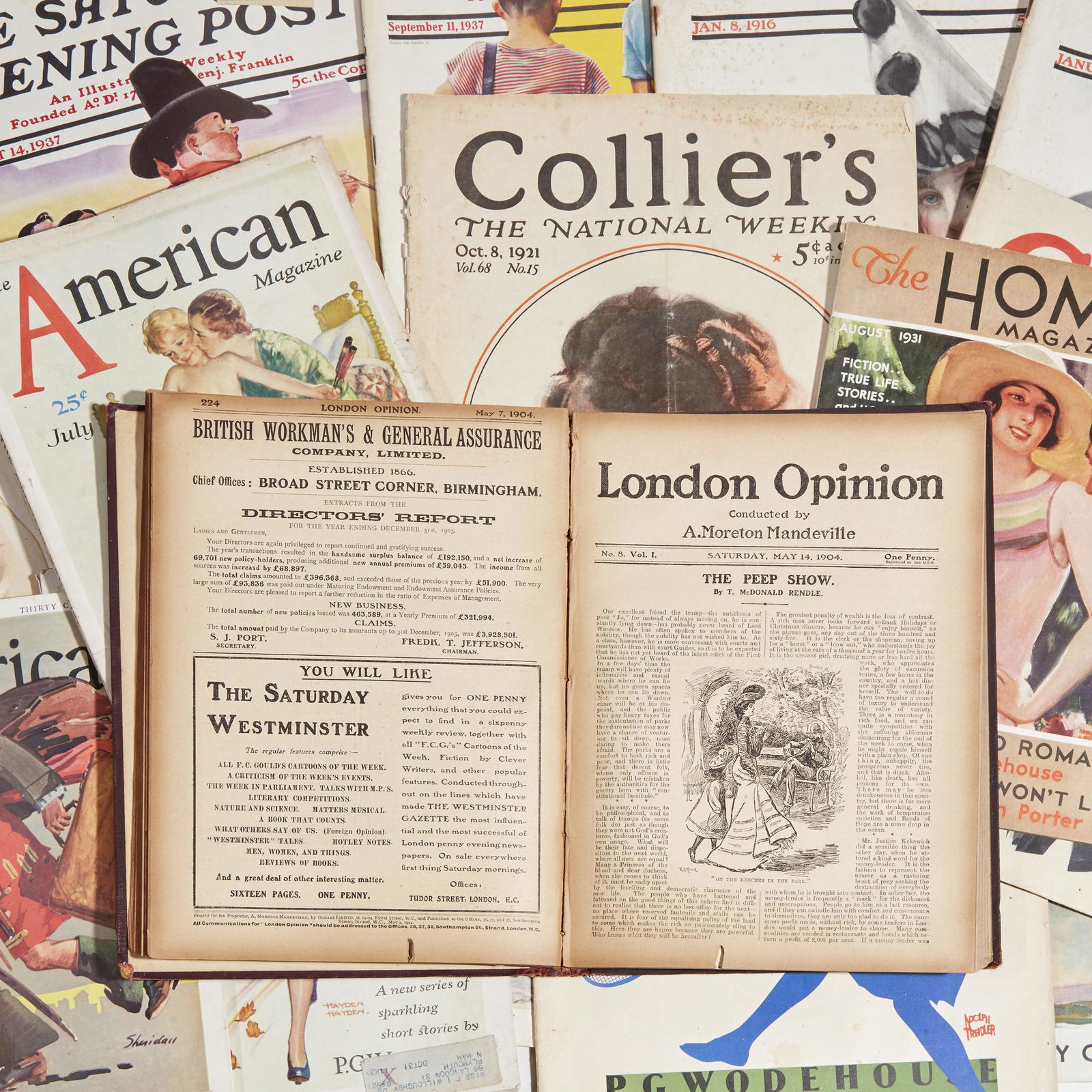 Wodehouse, P.G., Group of 22 Magazines and Periodicals (1 of 1)