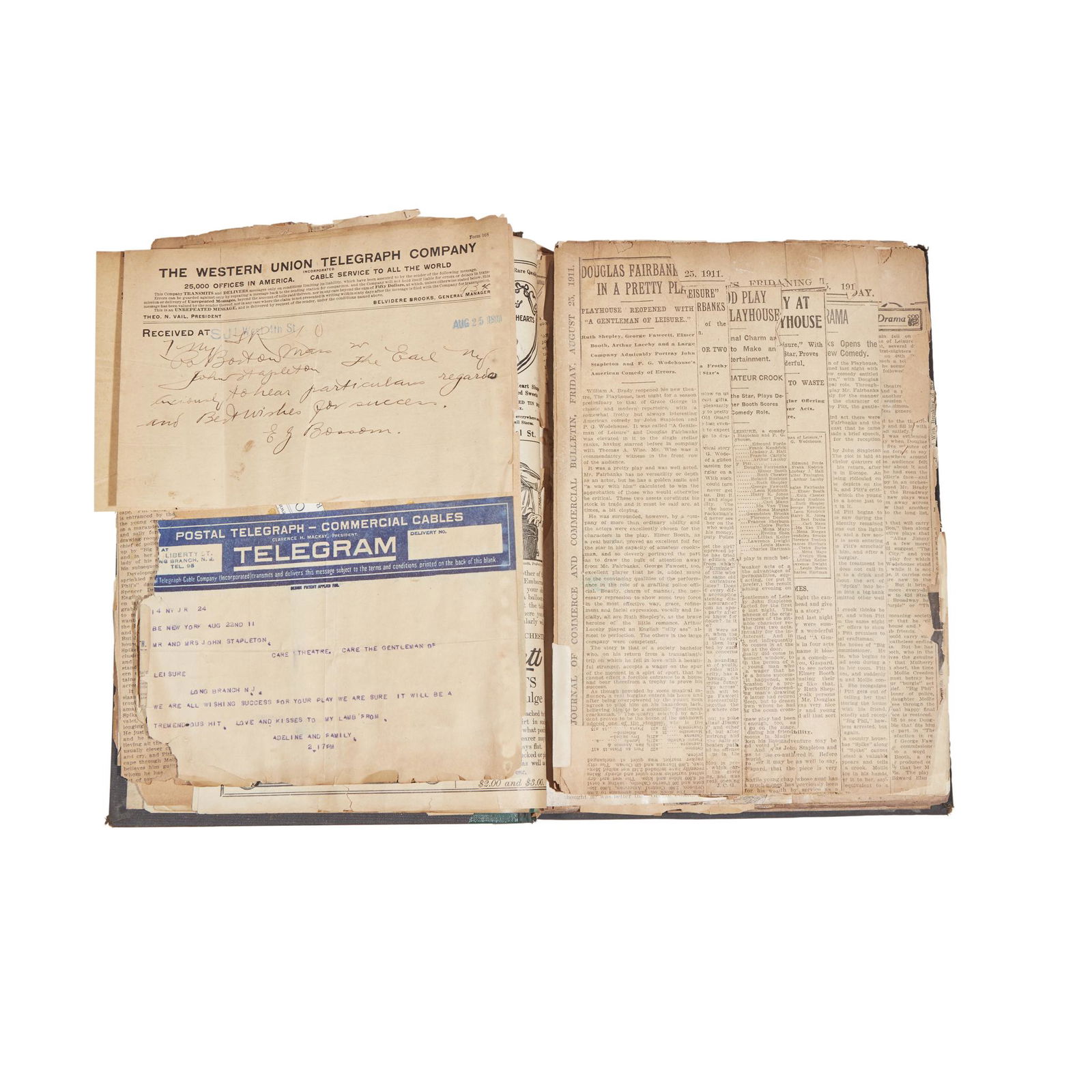 Wodehouse, P.G., P.G. Wodehouse's Personal Scrapbooks (1 of 2)