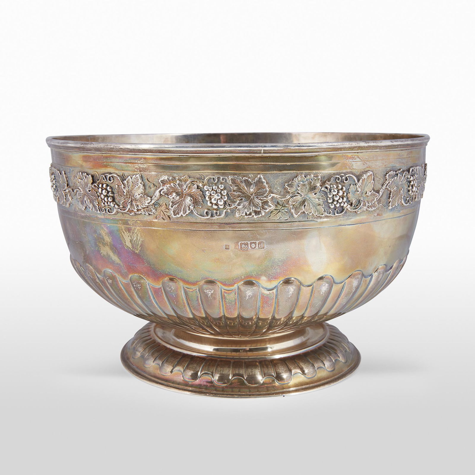 An English sterling silver punch bowl, John & Frank (1 of 1)