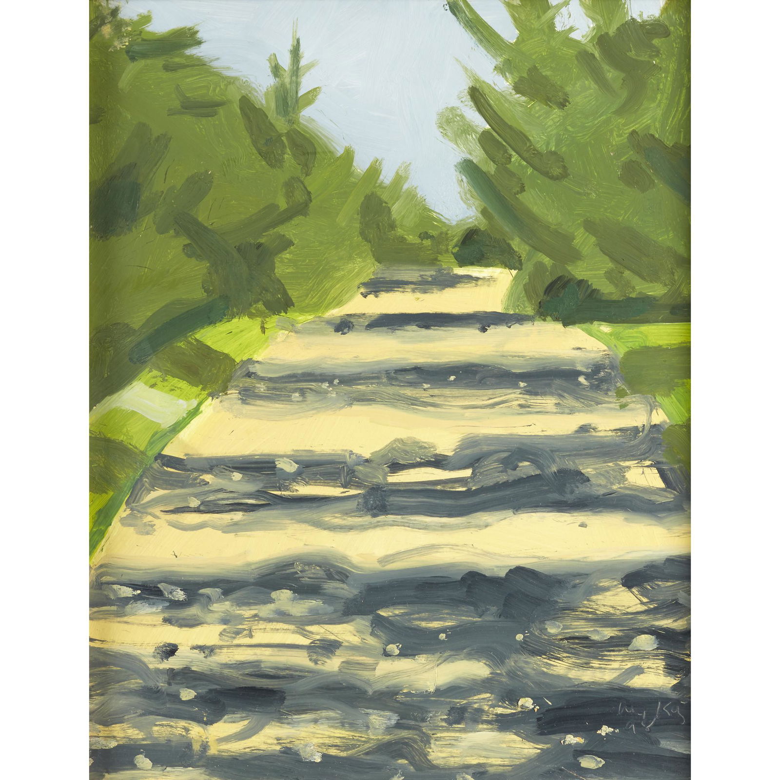 Alex Katz (American, born 1927), Yellow Road (1 of 1)