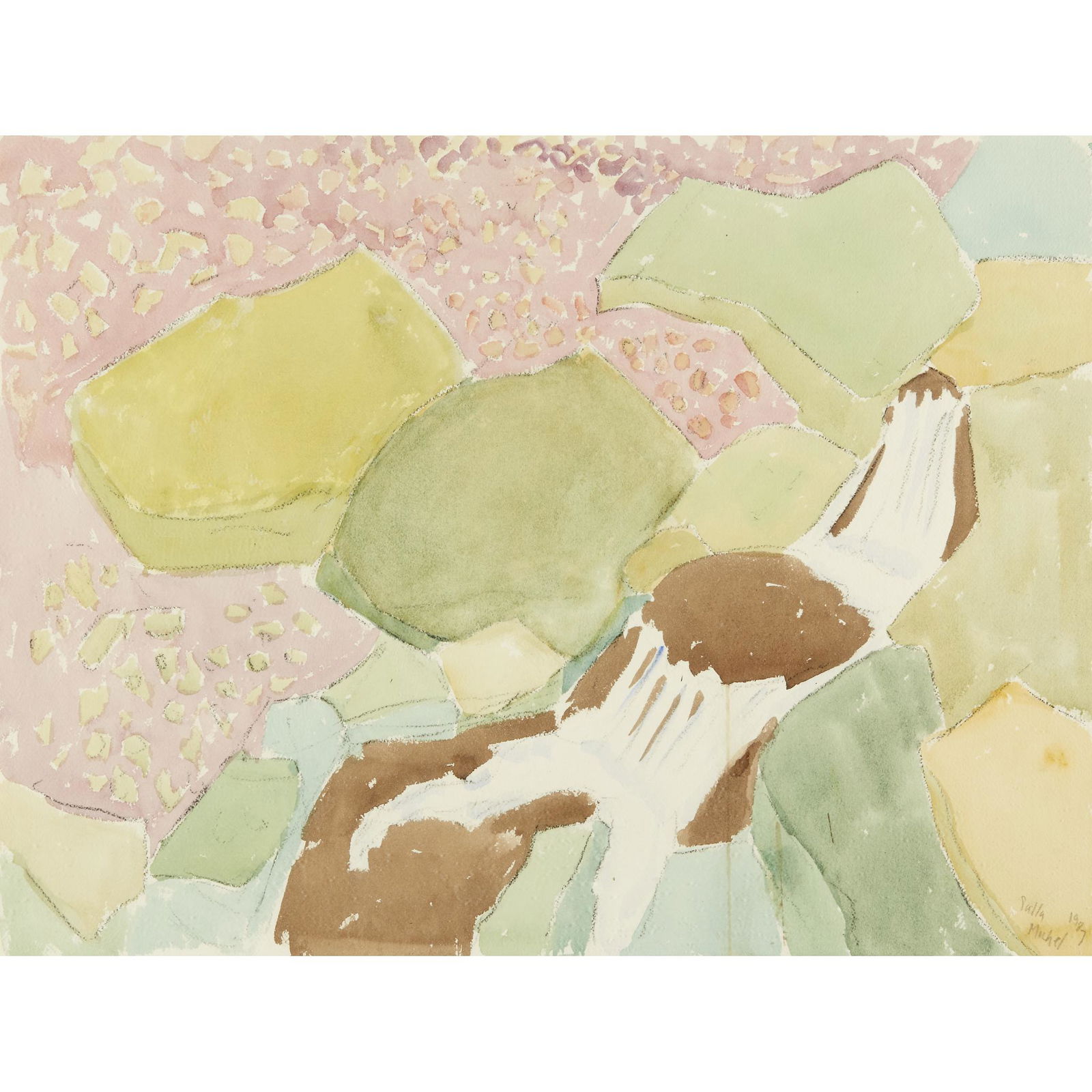 Sally Michel Avery (American, 1902-2003), Waterfall (1 of 1)
