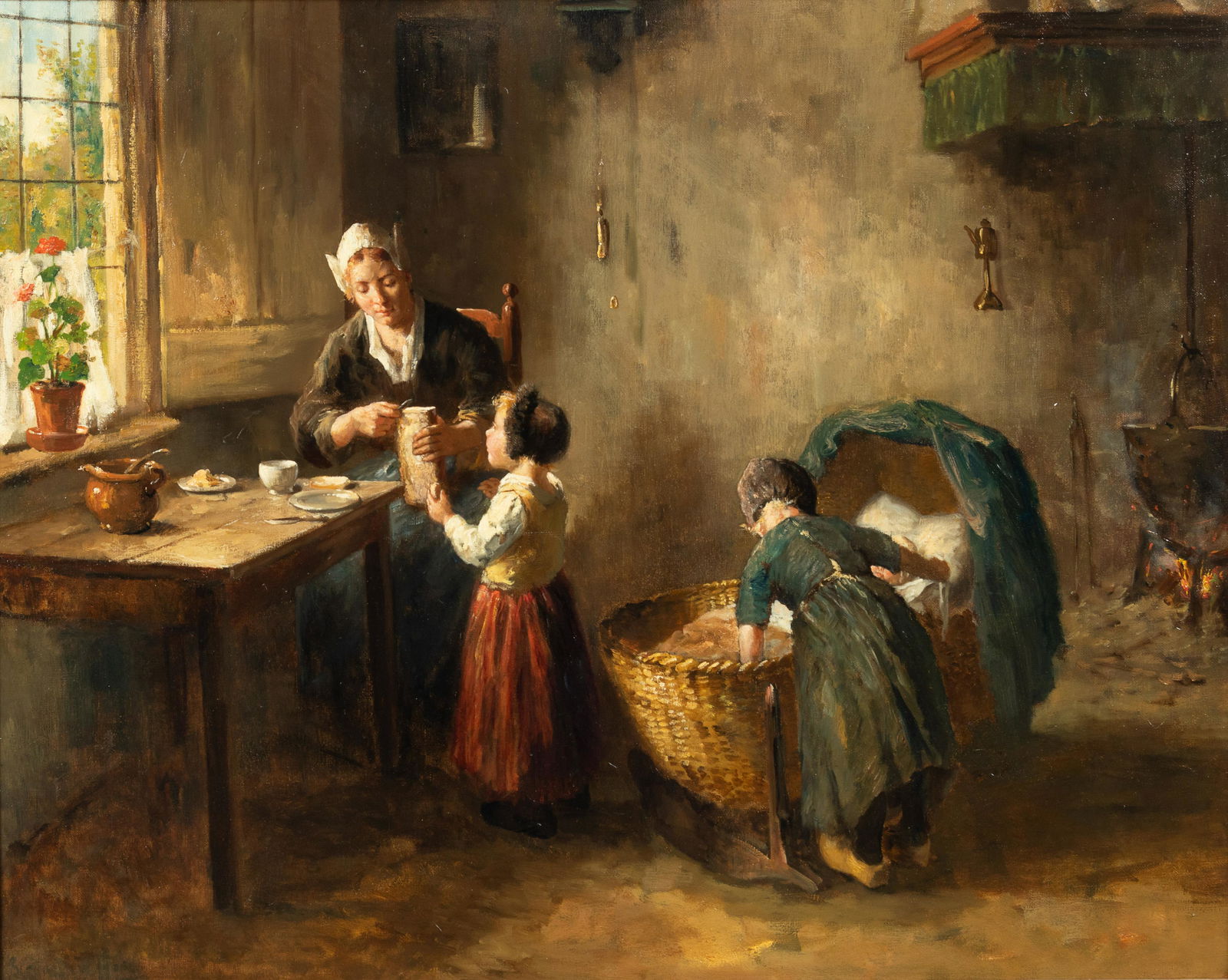 Bernard de Hoog (Dutch, 1867-1943) Peaceful Afternoon (1 of 2)