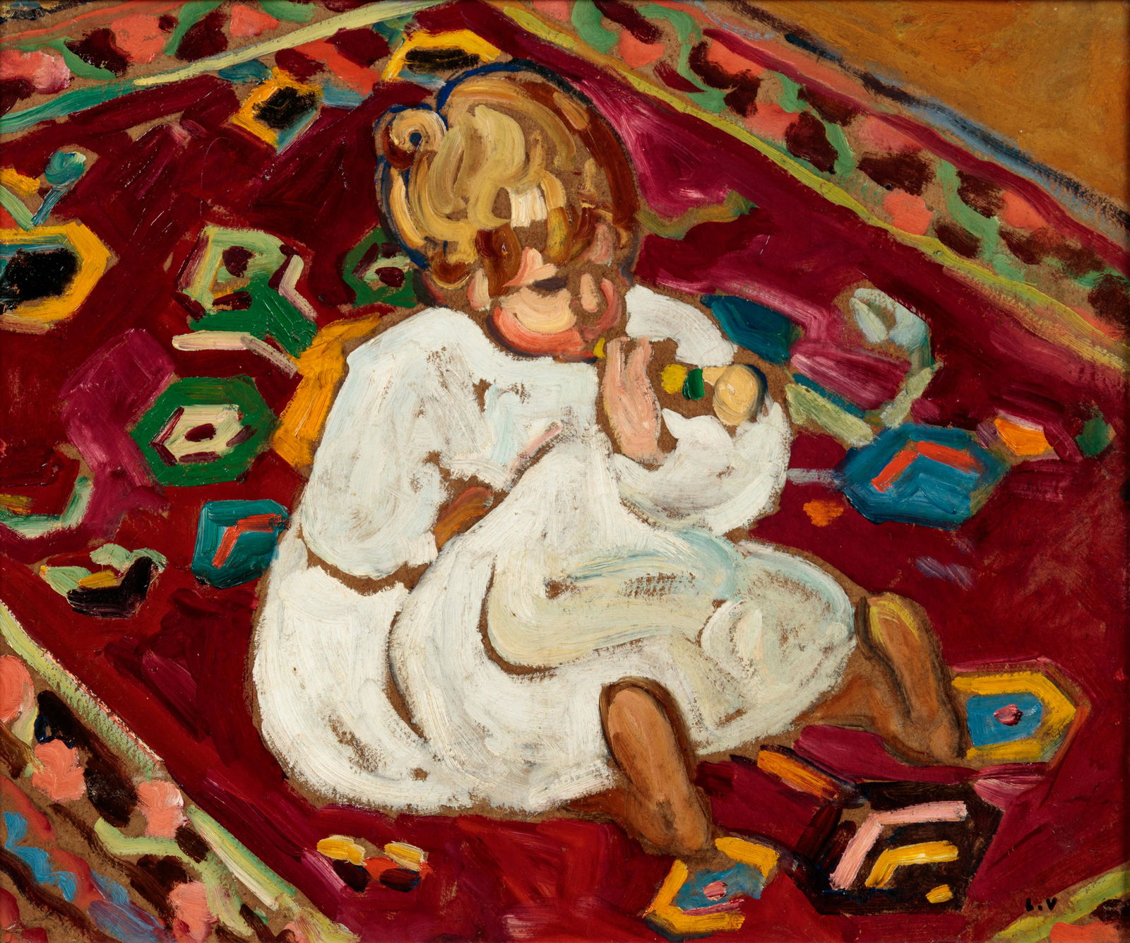 Louis Valtat (French, 1869-1952) Enfant a la trompette, (1 of 2)