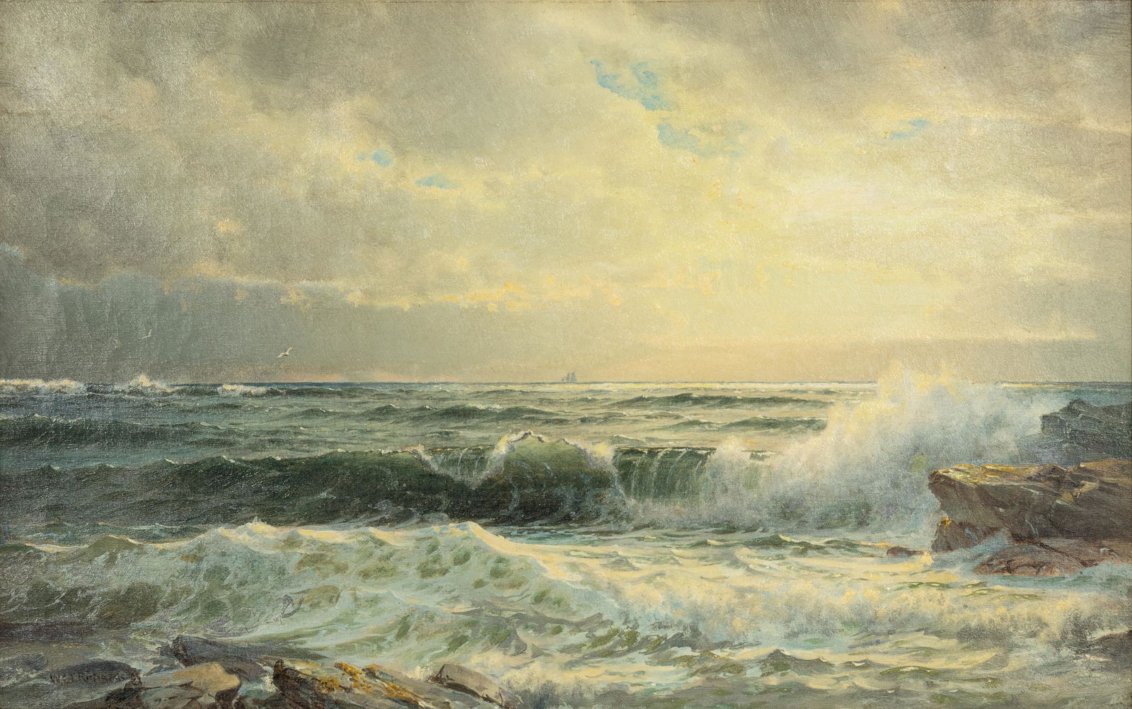 William Trost Richards (American, 1833-1905) Crashing (1 of 4)