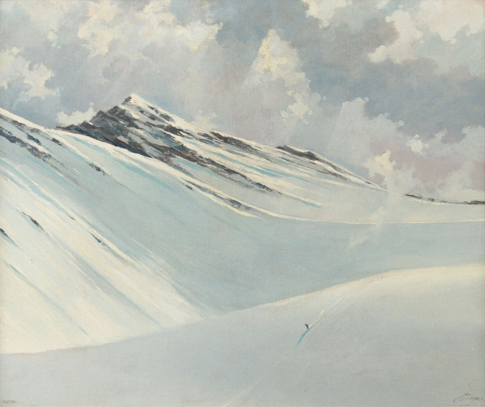 Eric Sloane  (American, 1905-1985) Alone (1 of 4)