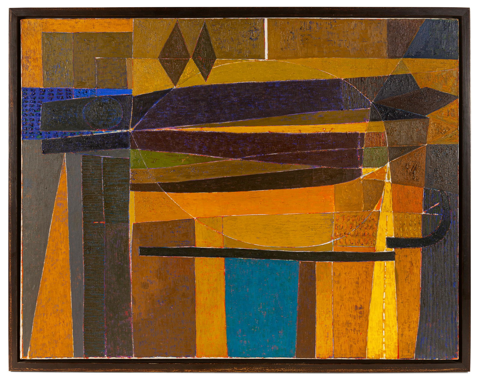 Miyoko Ito (American, 1918-1983) Captured, c. 1952: Miyoko Ito (American, 1918-1983) Captured, c. 1952 oil on canvas 39 x 50 inches. Provenance: Thomas McCormick Gallery, Chicago Corbett vs. Dempsey, Chicago Exhibited: Louis Comfort Tiffany Foundation
