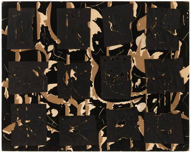 Robert Richenburg (American, 1917-2006) MOMA Collage,: Robert Richenburg (American, 1917-2006) MOMA Collage, 1960 torn and pasted papers on cardboard 22 x 28 inches. Provenance: Thomas McCormick Gallery, Chicago Acquired from the above by the present owne