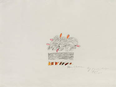 Cy Twombly (American, 1928-2011) Untitled, 1965 (1 of 2)
