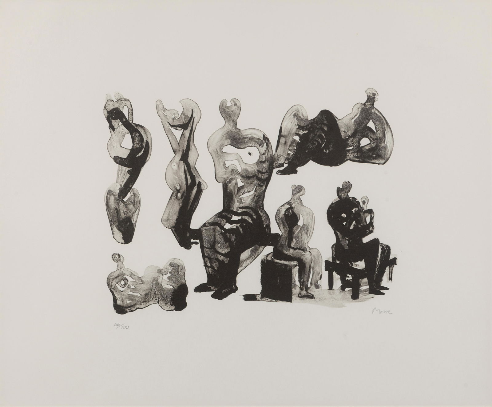 Henry Moore (British, 1898-1986) Ideas for Sculptures, (1 of 2)