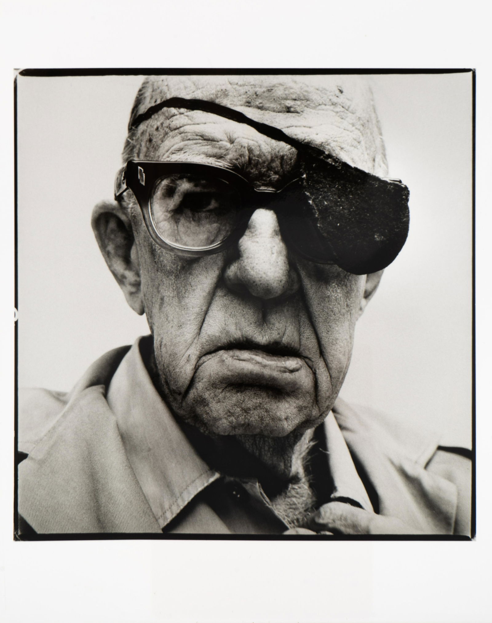 Richard Avedon (American, 1923-2004) John Ford,: Richard Avedon (American, 1923-2004) John Ford, Director, Bel Air, California, 4. Nov. 1972, 1972 gelatin silver print signed, dated in ink and copyright credit label on the verso 7 1/2 x 7 1/2 inches