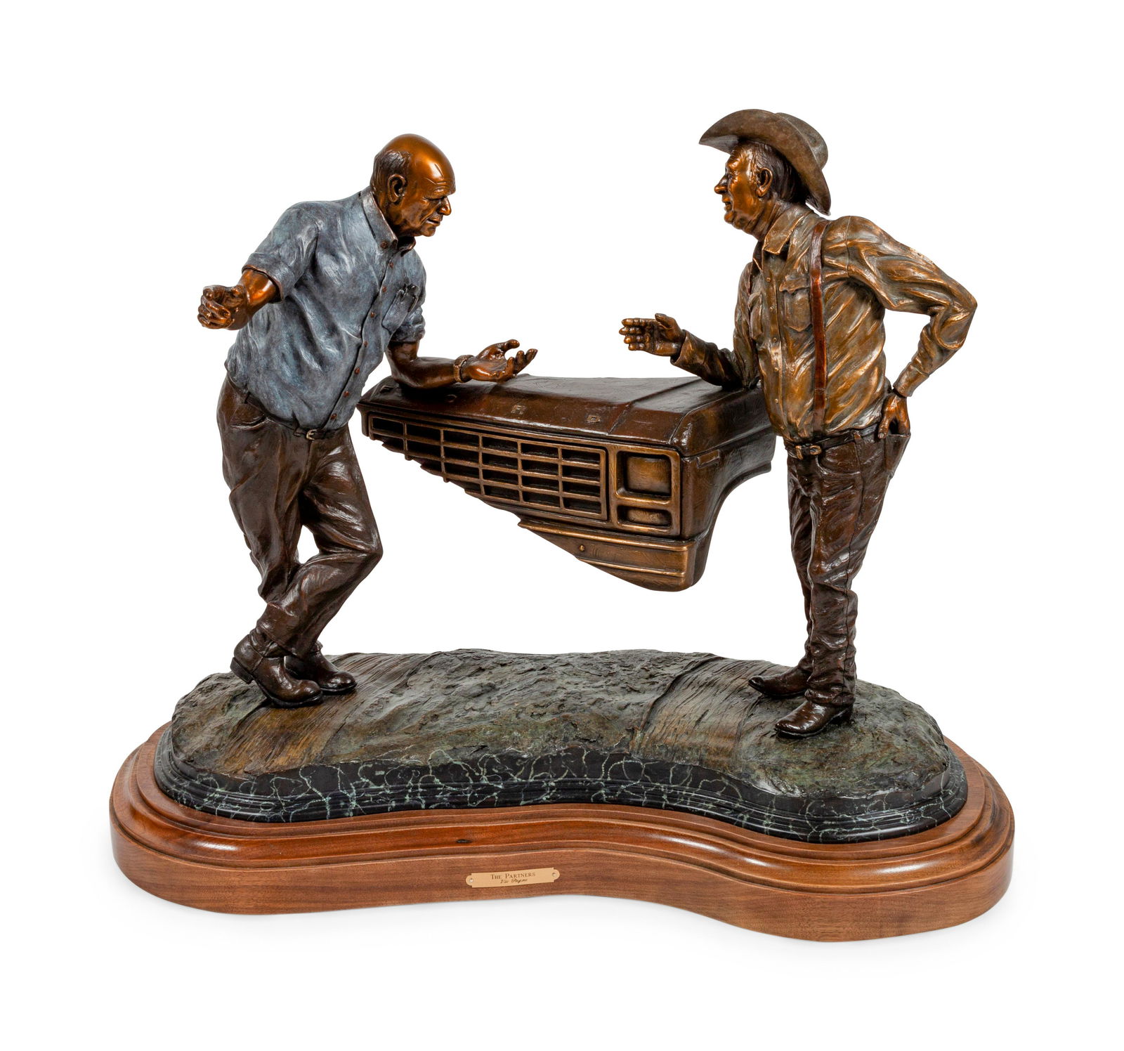 Vic Payne (American, b. 1960) The Partners, edition: Vic Payne (American, b. 1960) The Partners, edition 94/100, bronze, signed Vic Payne and numbered (base) overall height 24 x width 31 x depth 17 inches Property from the Collection of Ted Taub